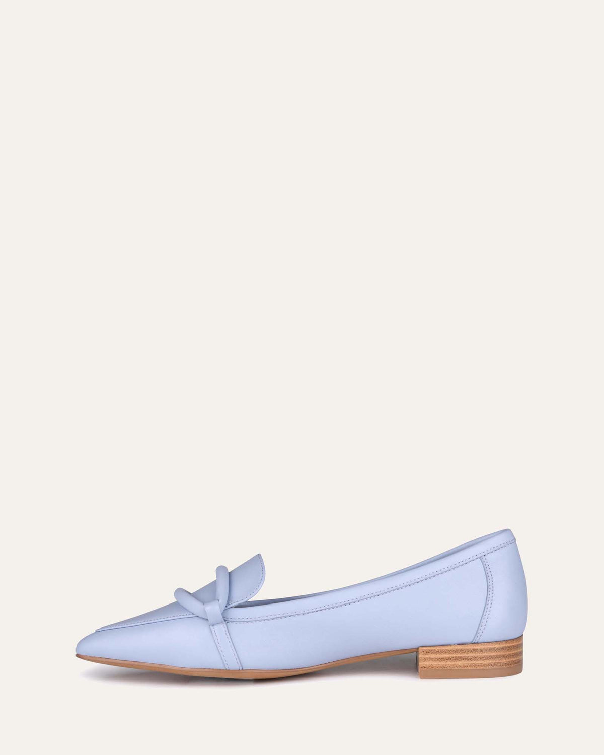 AINSLEY DRESS FLATS ICE BLUE LEATHER