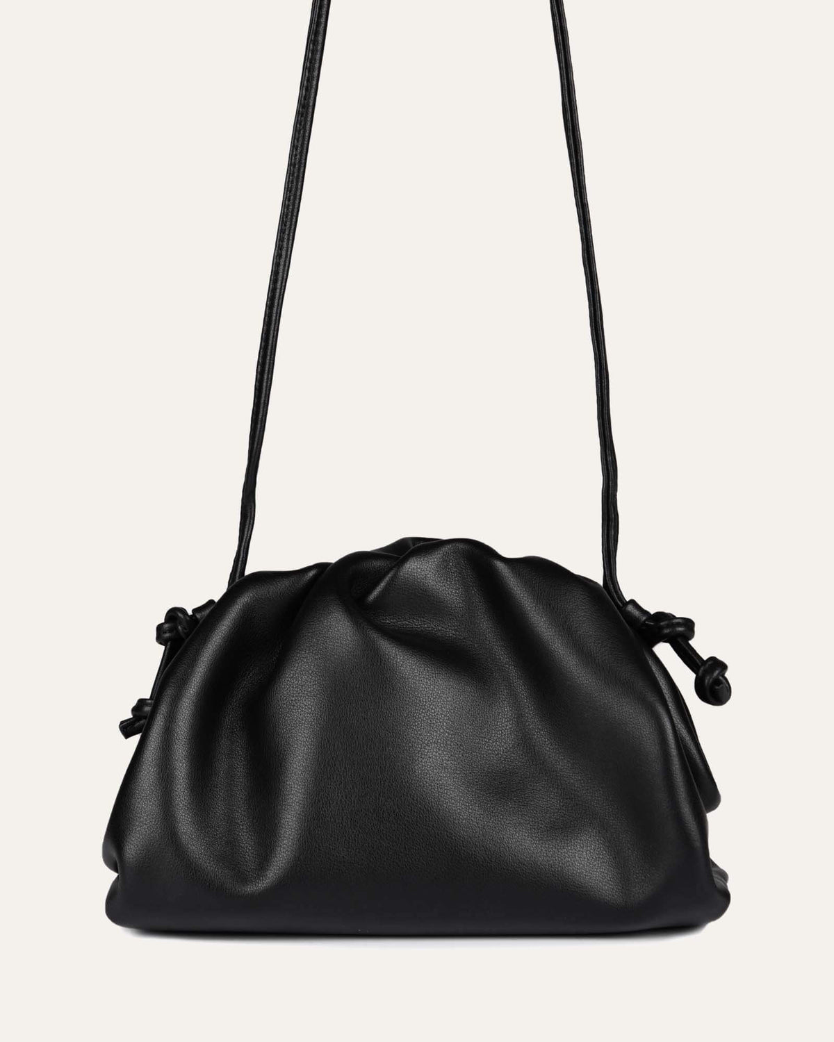 BAMBIE CROSS BODY BAG BLACK LEATHER