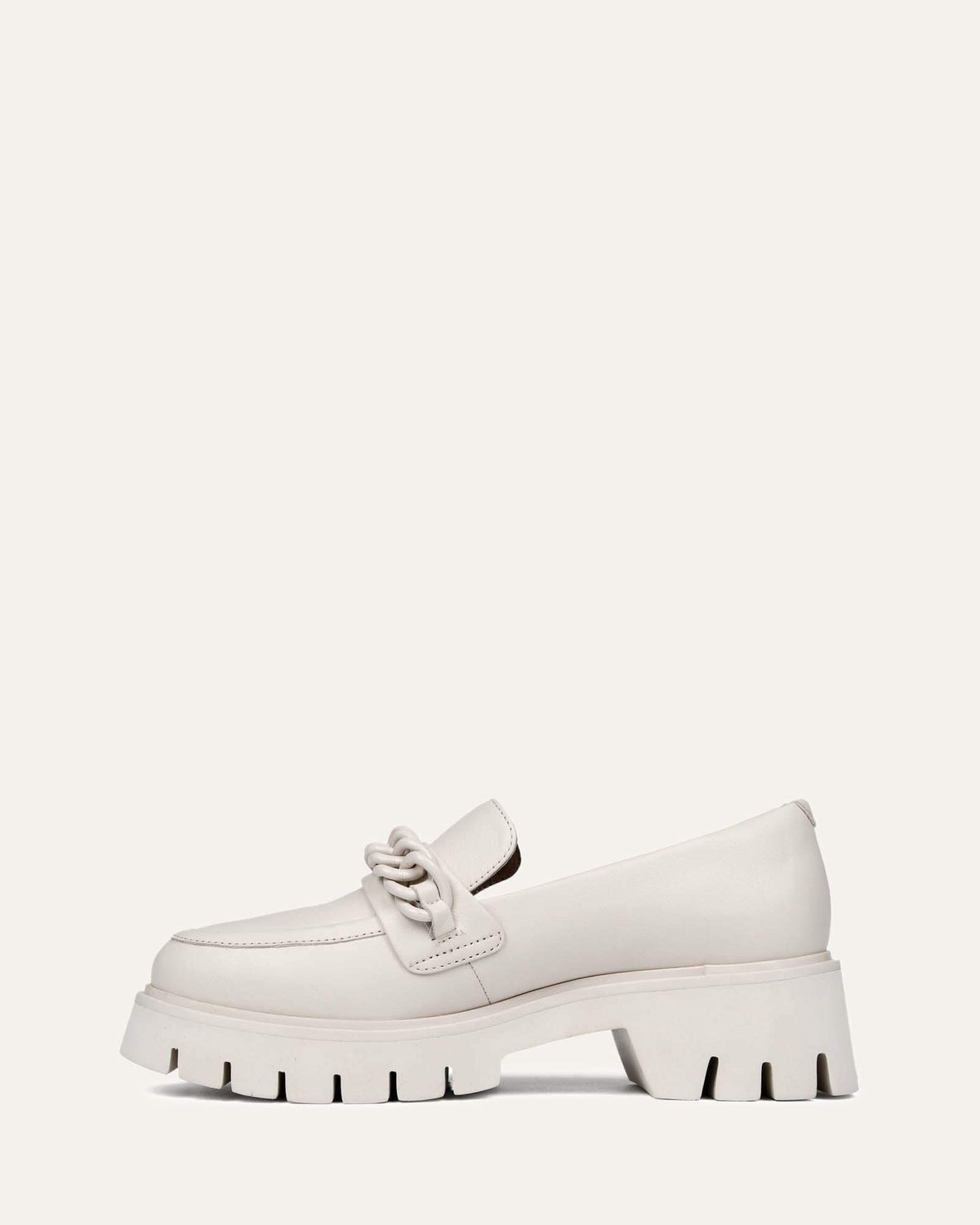 BRODIE LOAFERS OFF WHITE LEATHER