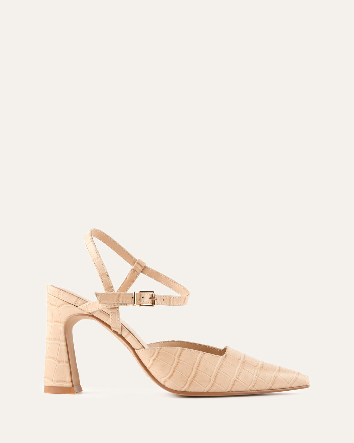 DAWN HIGH HEELS BEIGE CROC