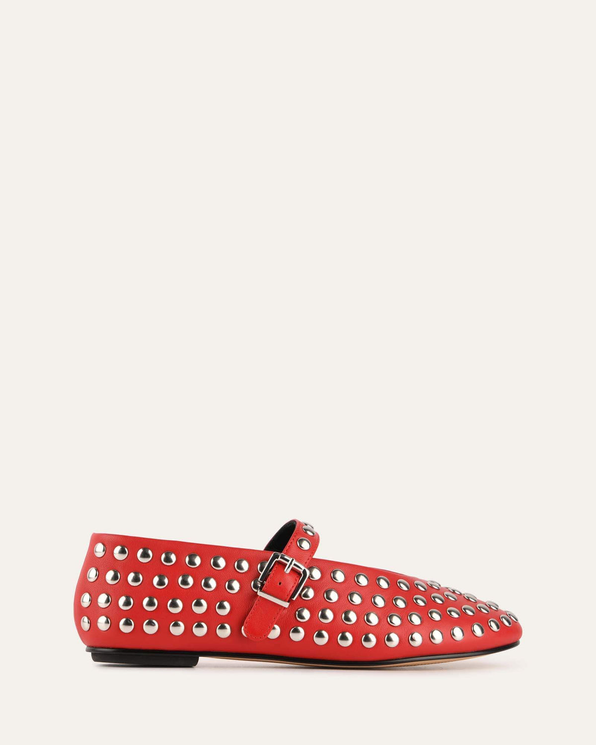 GIGI CASUAL FLATS RED LEATHER