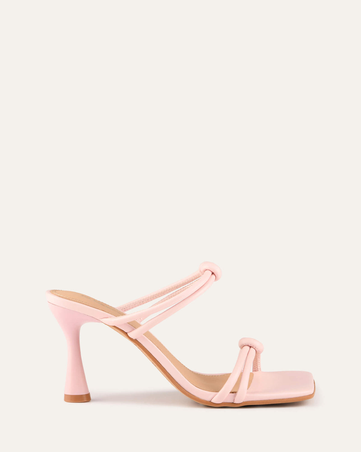 HARLOW HIGH HEEL SANDALS SOFT PINK LEATHER