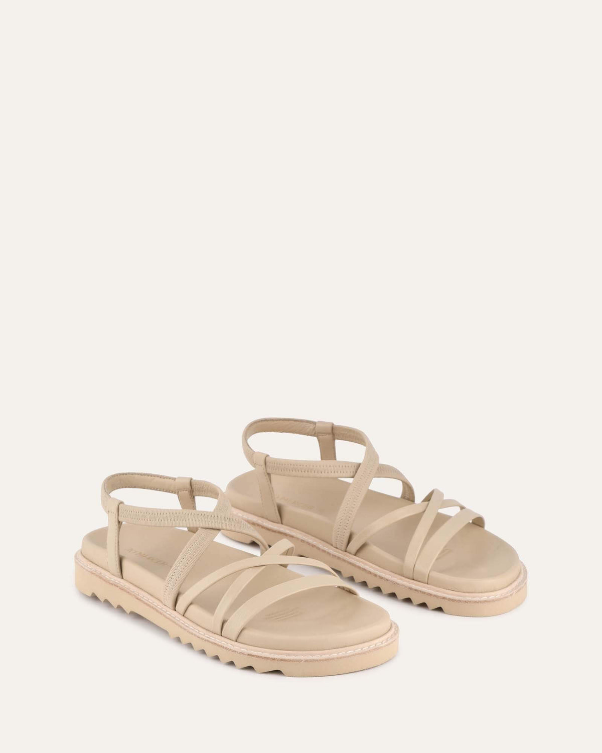 HENNESSY FLAT SANDALS SAND LEATHER