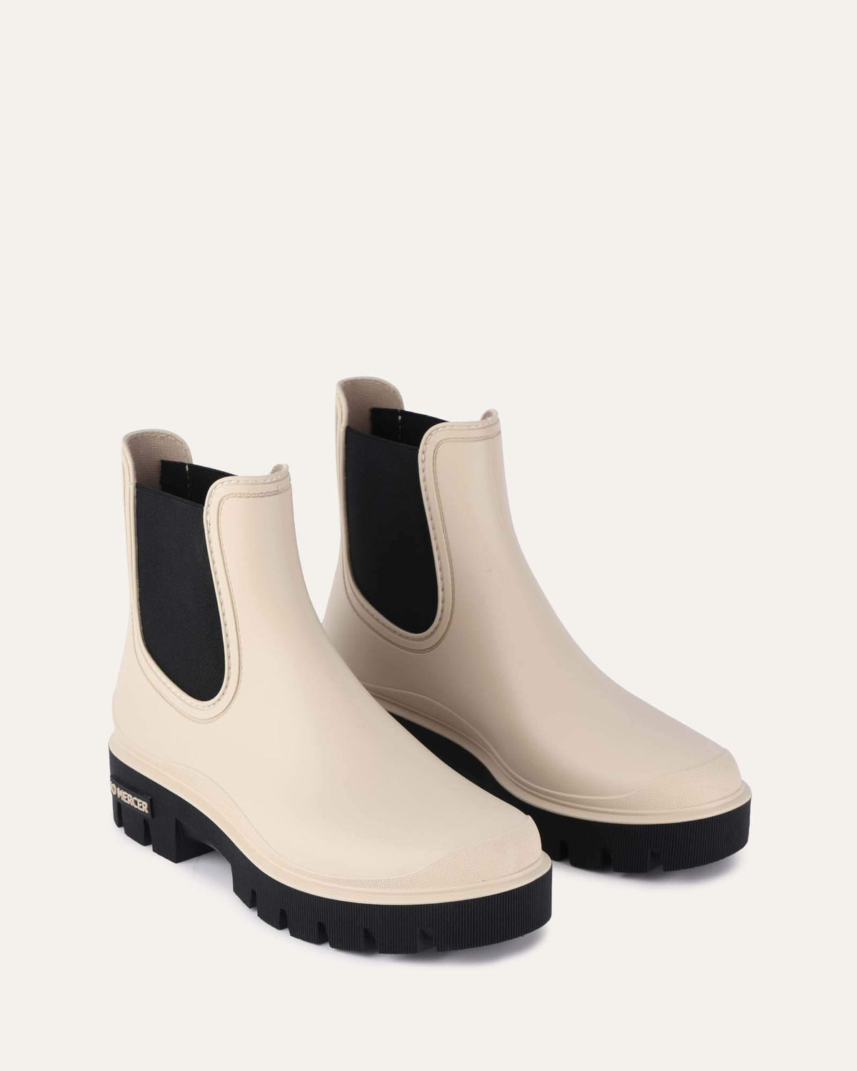 MAEVA FLAT ANKLE BOOTS SAND RUBBER