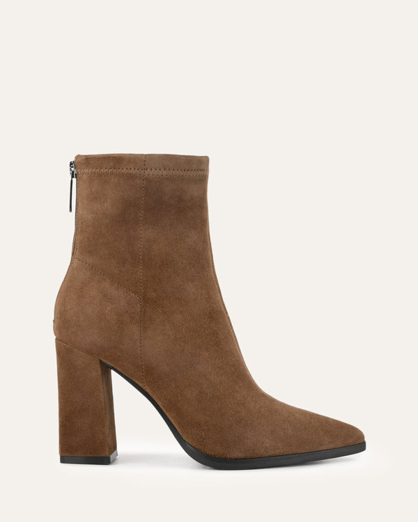 TEO HIGH ANKLE BOOTS BARK SUEDE Jo Mercer