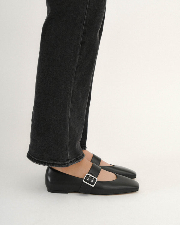 Ballet Flats Jo Mercer Black Flats SARAH CASUAL FLATS BLACK