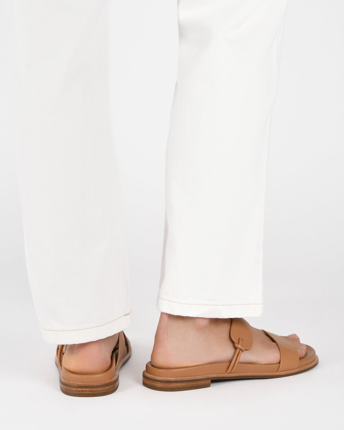 HAYES FLAT SANDALS TOFFEE LEATHER