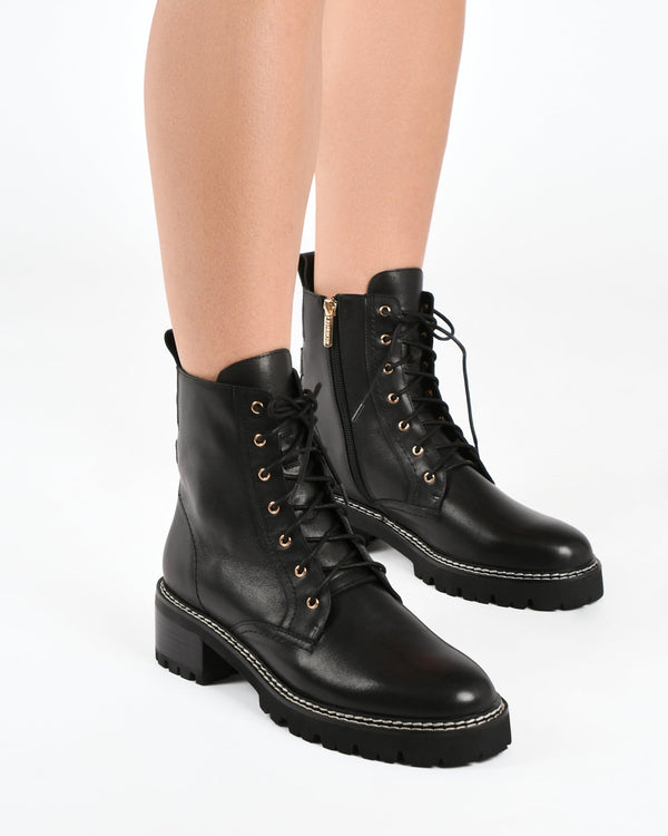 Jo Mercer Flat Soft Leather Ankle Boots KODA FLAT ANKLE BOOTS