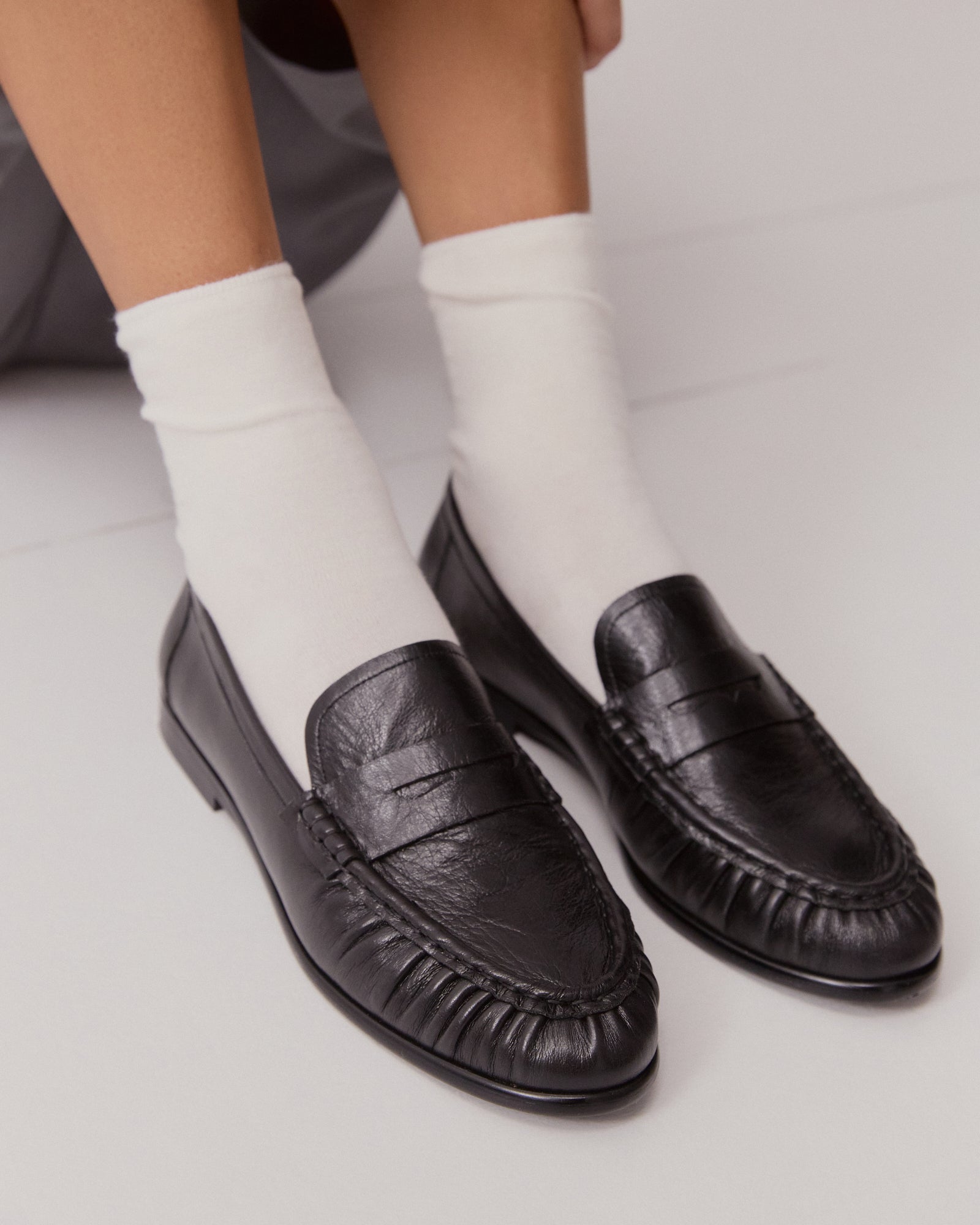 MYRTLE LOAFERS BLACK LEATHER