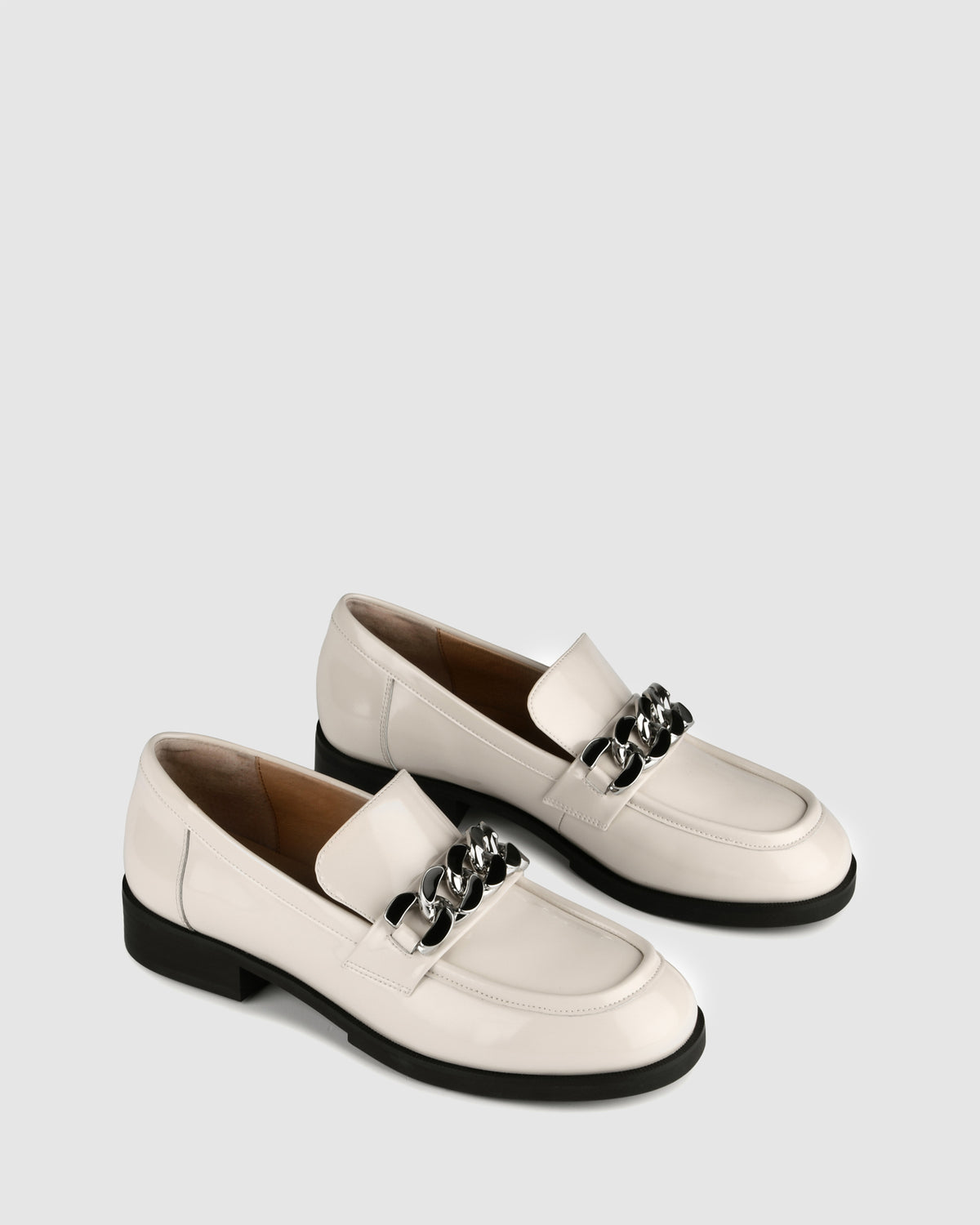 OLIVE LOAFERS BONE BOX LEATHER