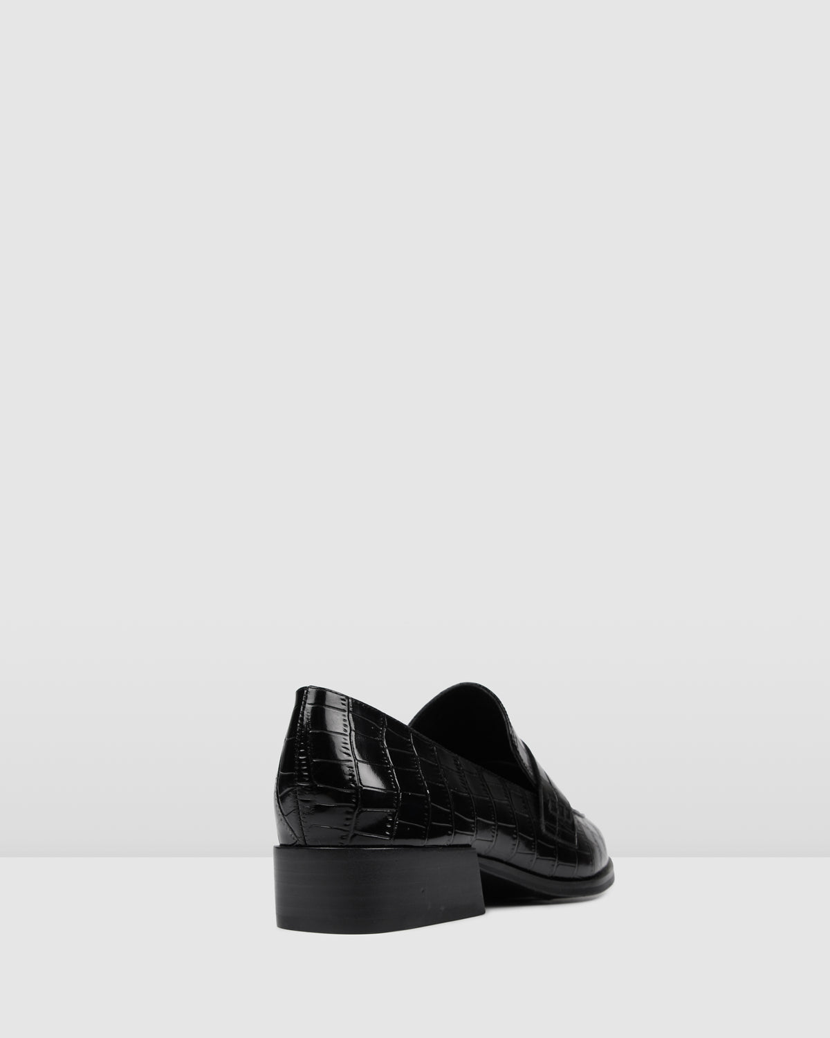 XENOS LOAFERS BLACK CROC