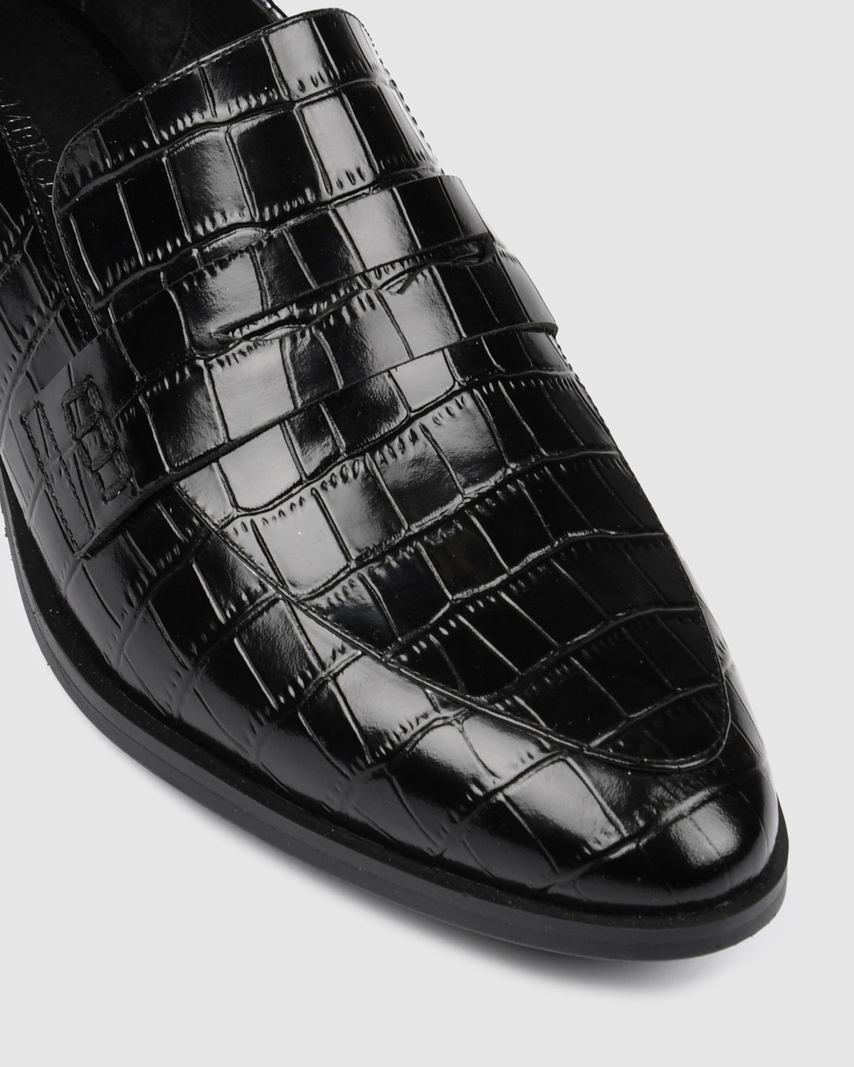 XENOS LOAFERS BLACK CROC