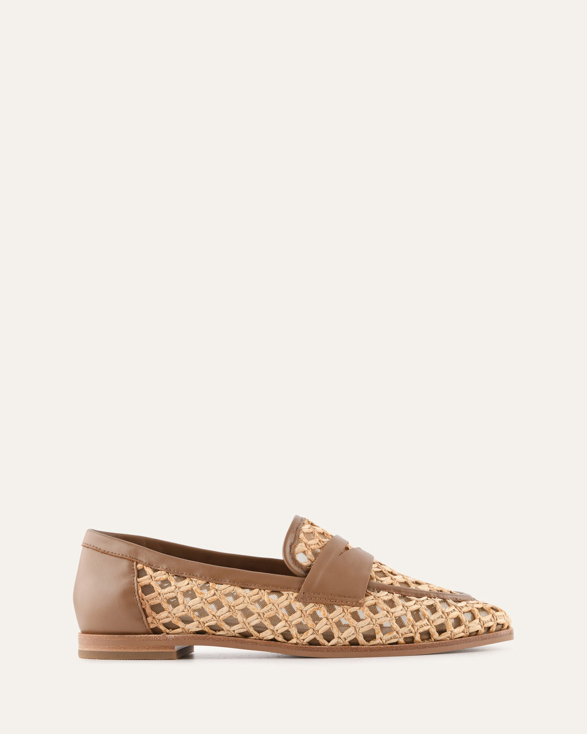 ABBOTT LOAFERS NATURAL RAFFIA