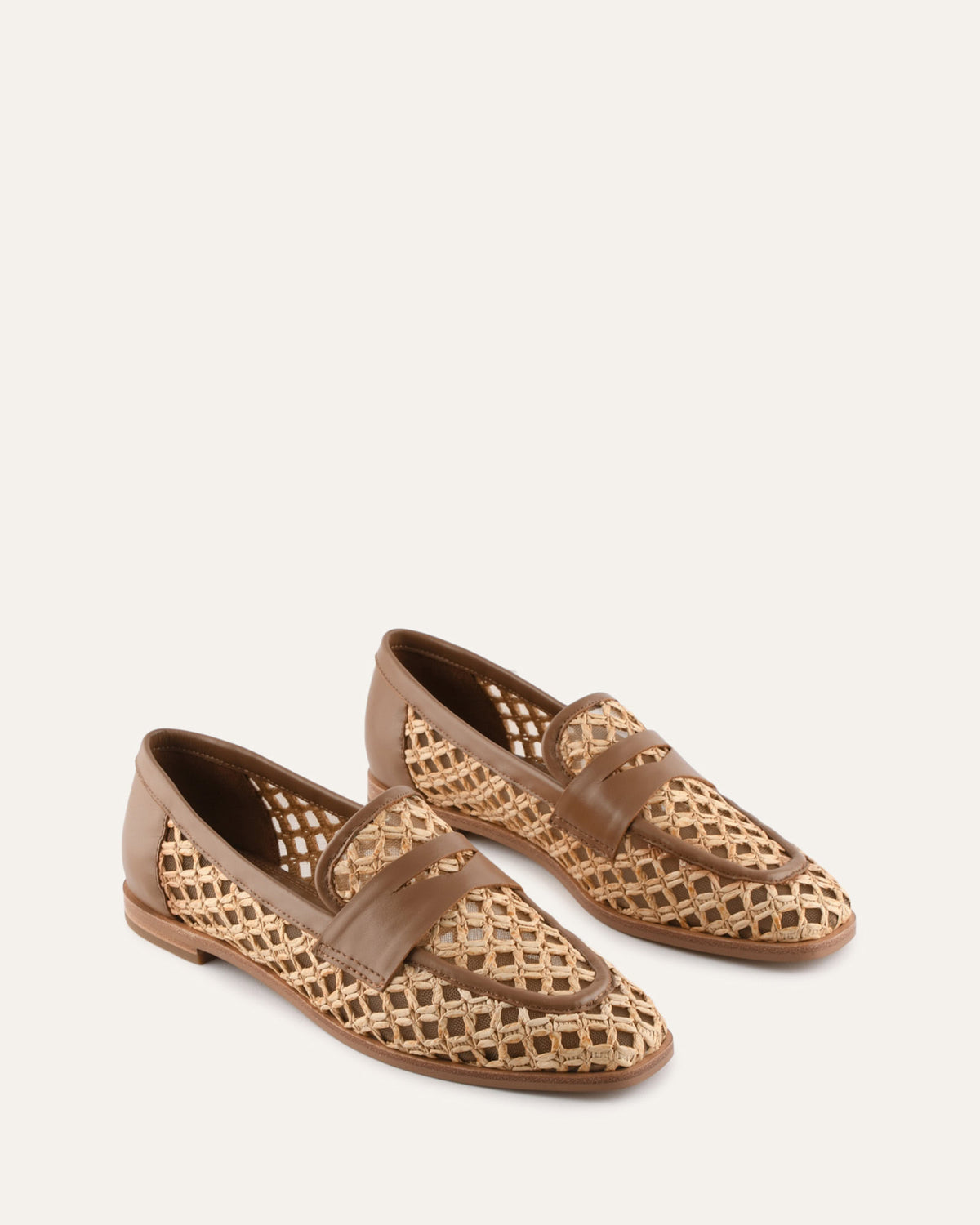 ABBOTT LOAFERS NATURAL RAFFIA