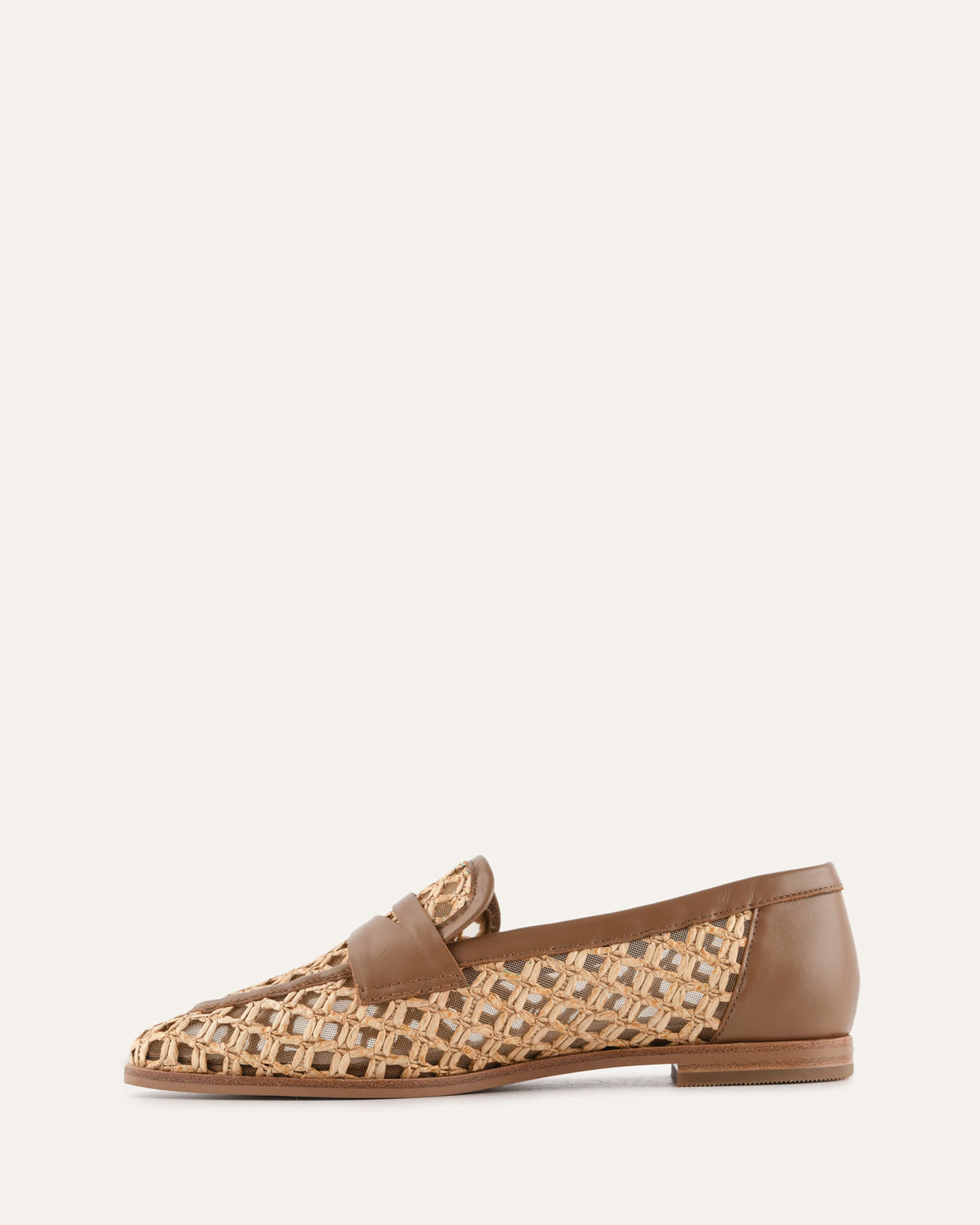 ABBOTT LOAFERS NATURAL RAFFIA