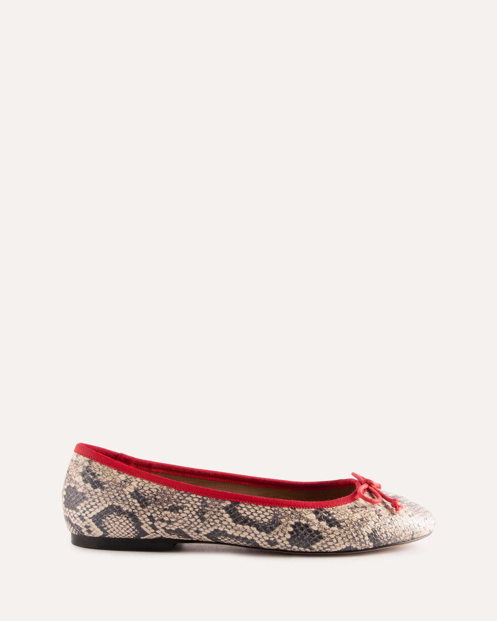 ADRIANA CASUAL FLATS NATURAL SNAKE PRINT image