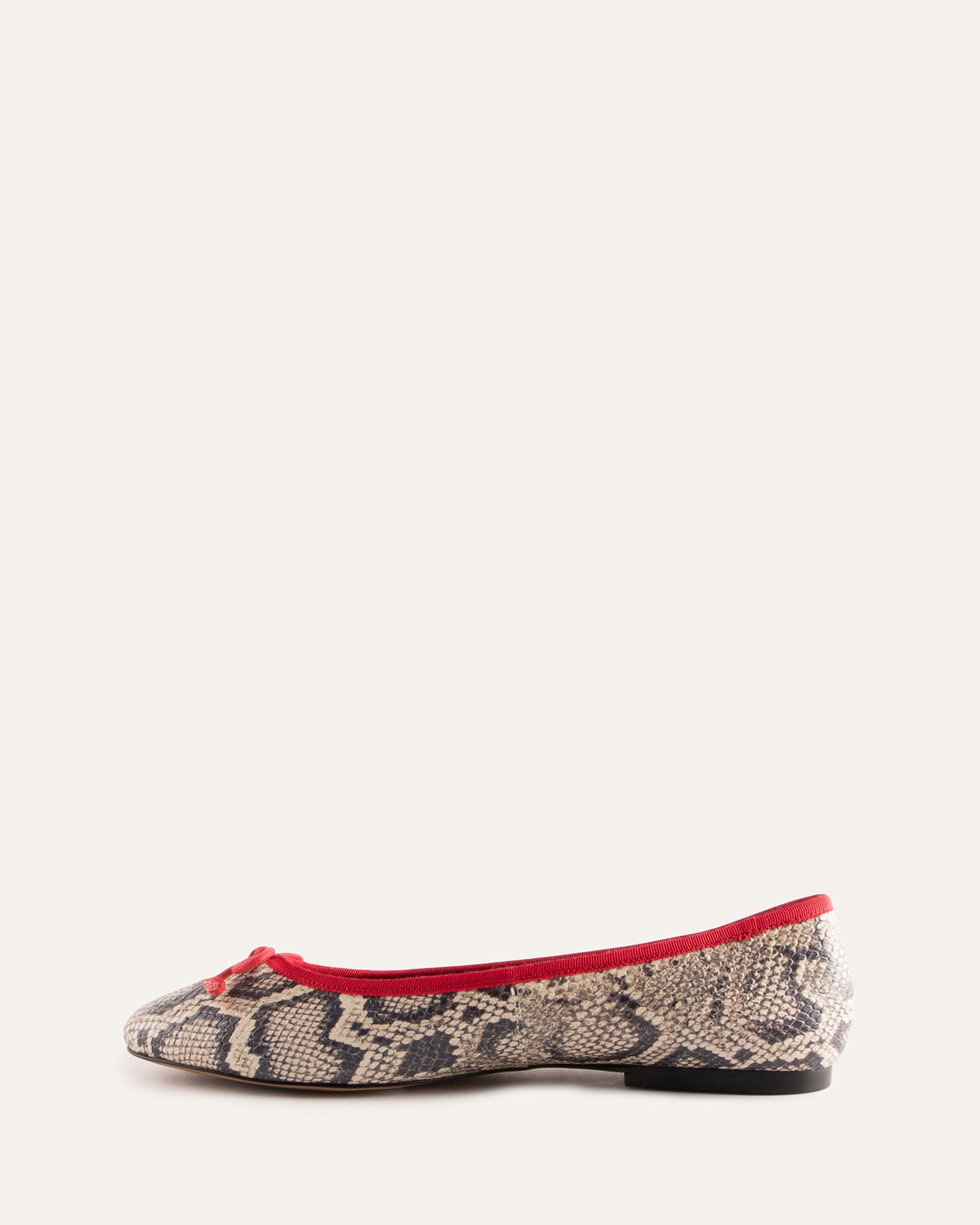 ADRIANA CASUAL FLATS NATURAL SNAKE PRINT