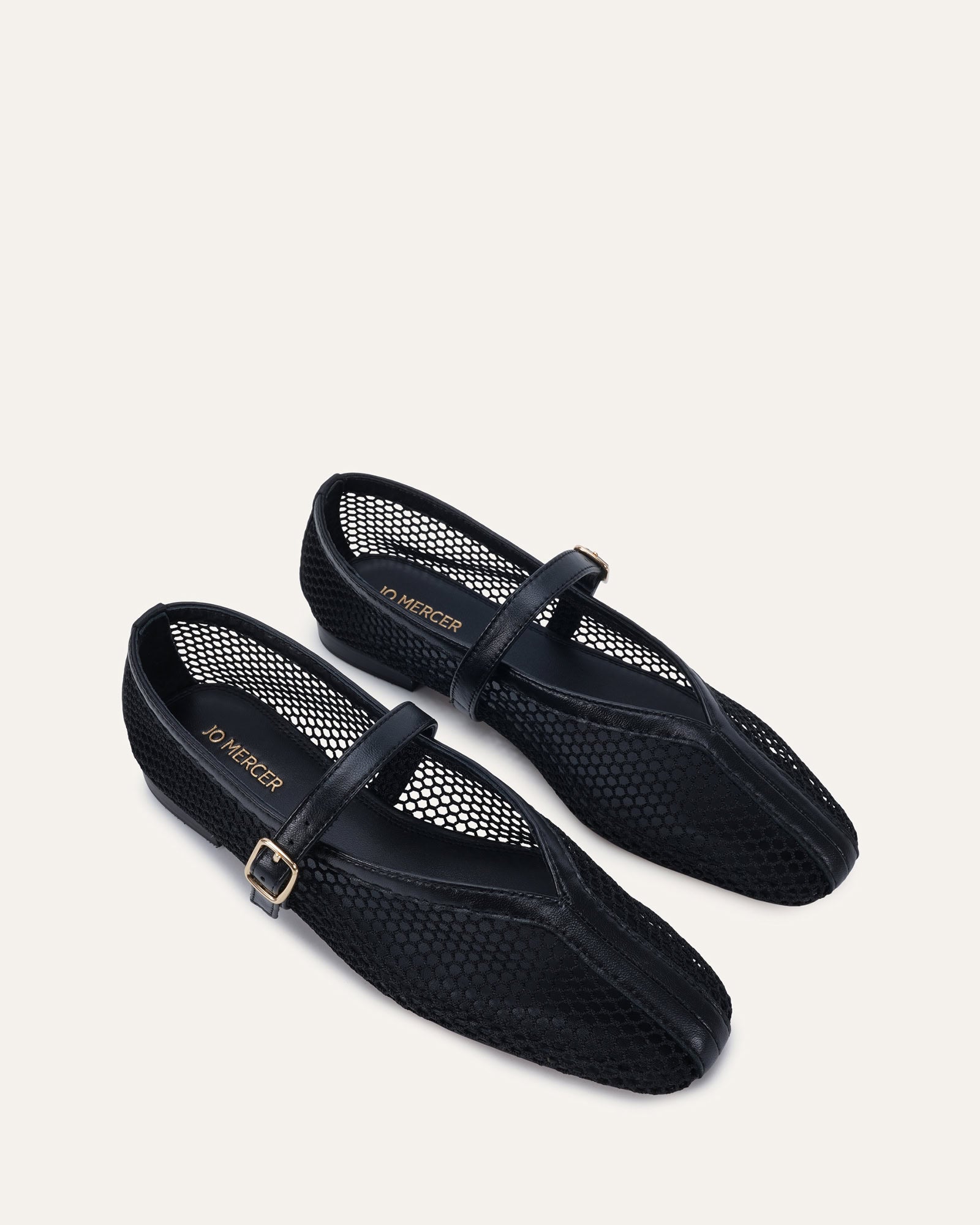 AIDA CASUAL FLATS BLACK MESH image