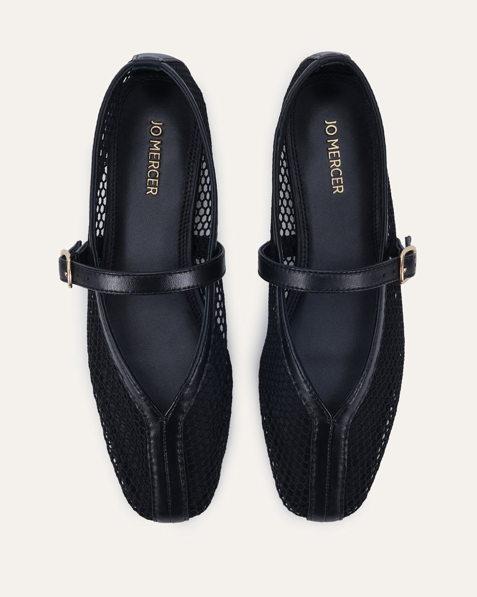 AIDA CASUAL FLATS BLACK MESH image