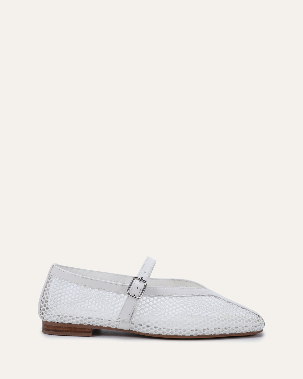 AIDA CASUAL FLATS WHITE MESH