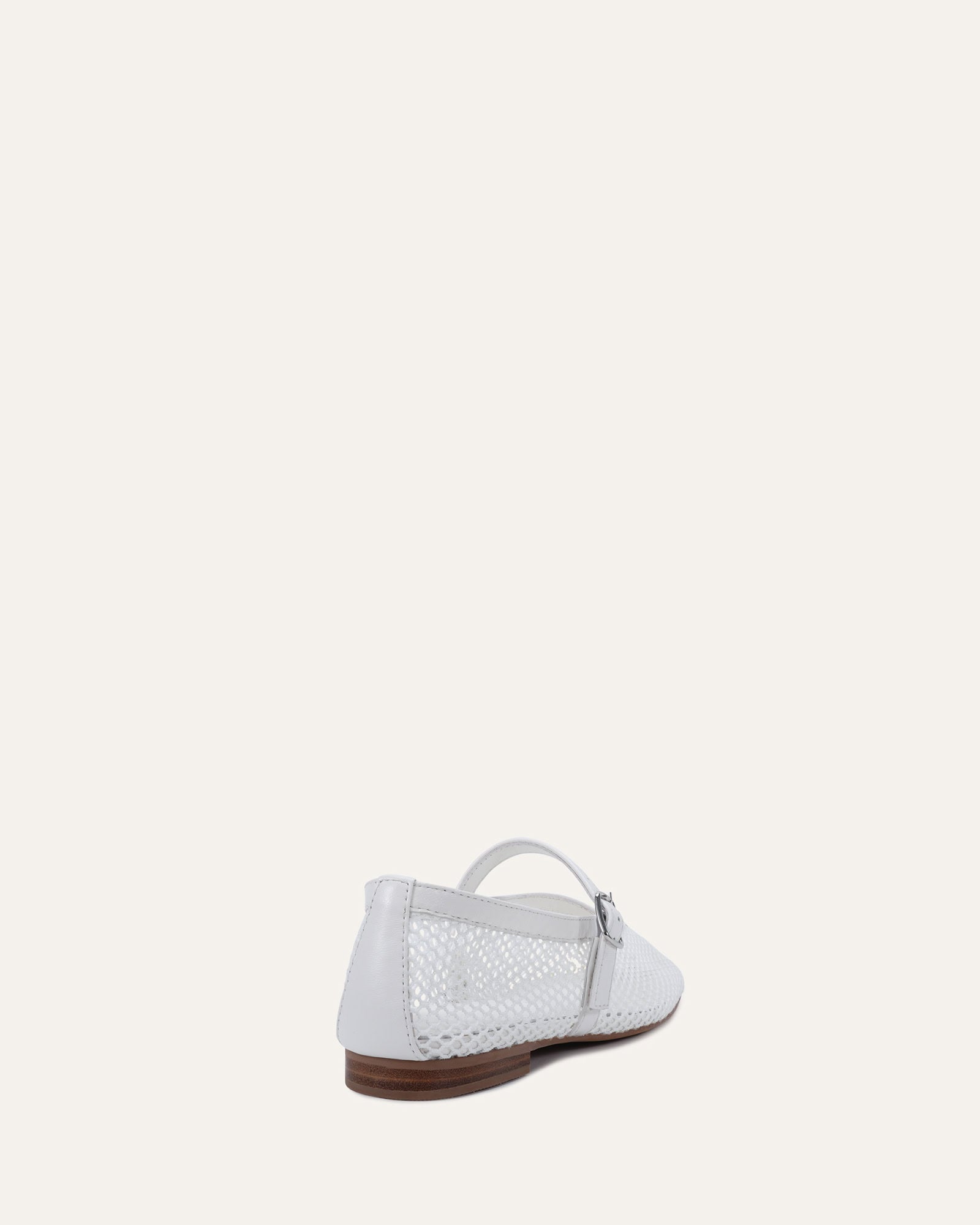 AIDA CASUAL FLATS WHITE MESH image
