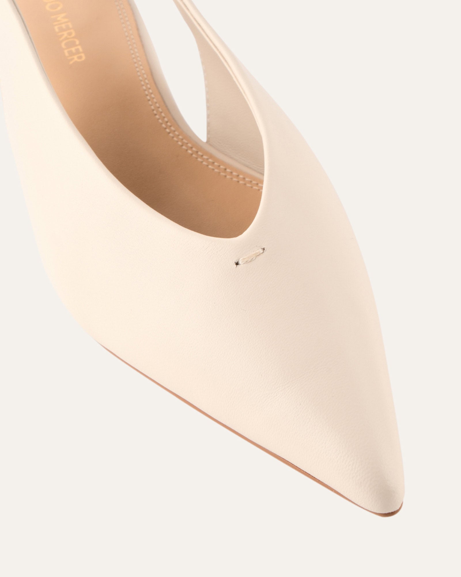 ALBIE DRESS FLATS OFF WHITE LEATHER image