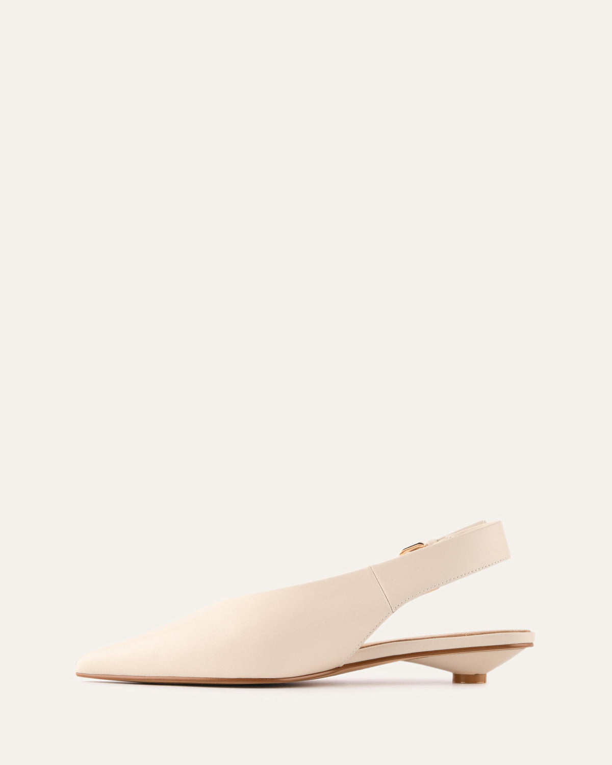 ALBIE DRESS FLATS OFF WHITE LEATHER