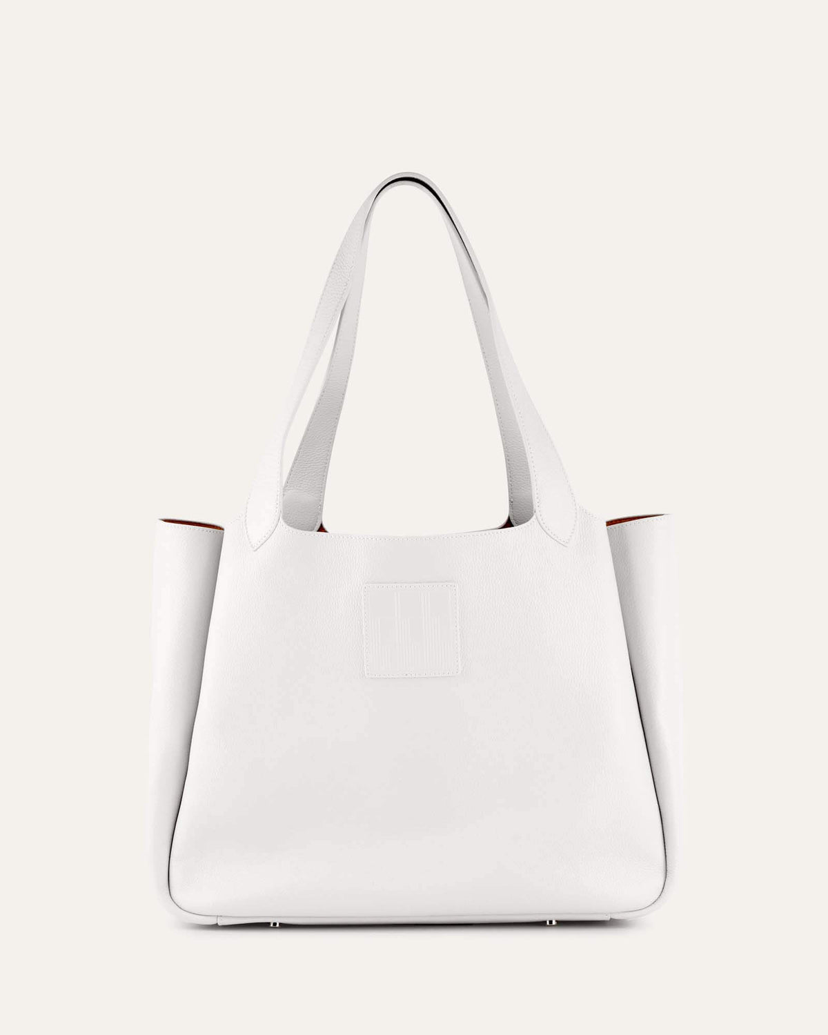 ALPHA TOTE BAG OFF WHITE LEATHER