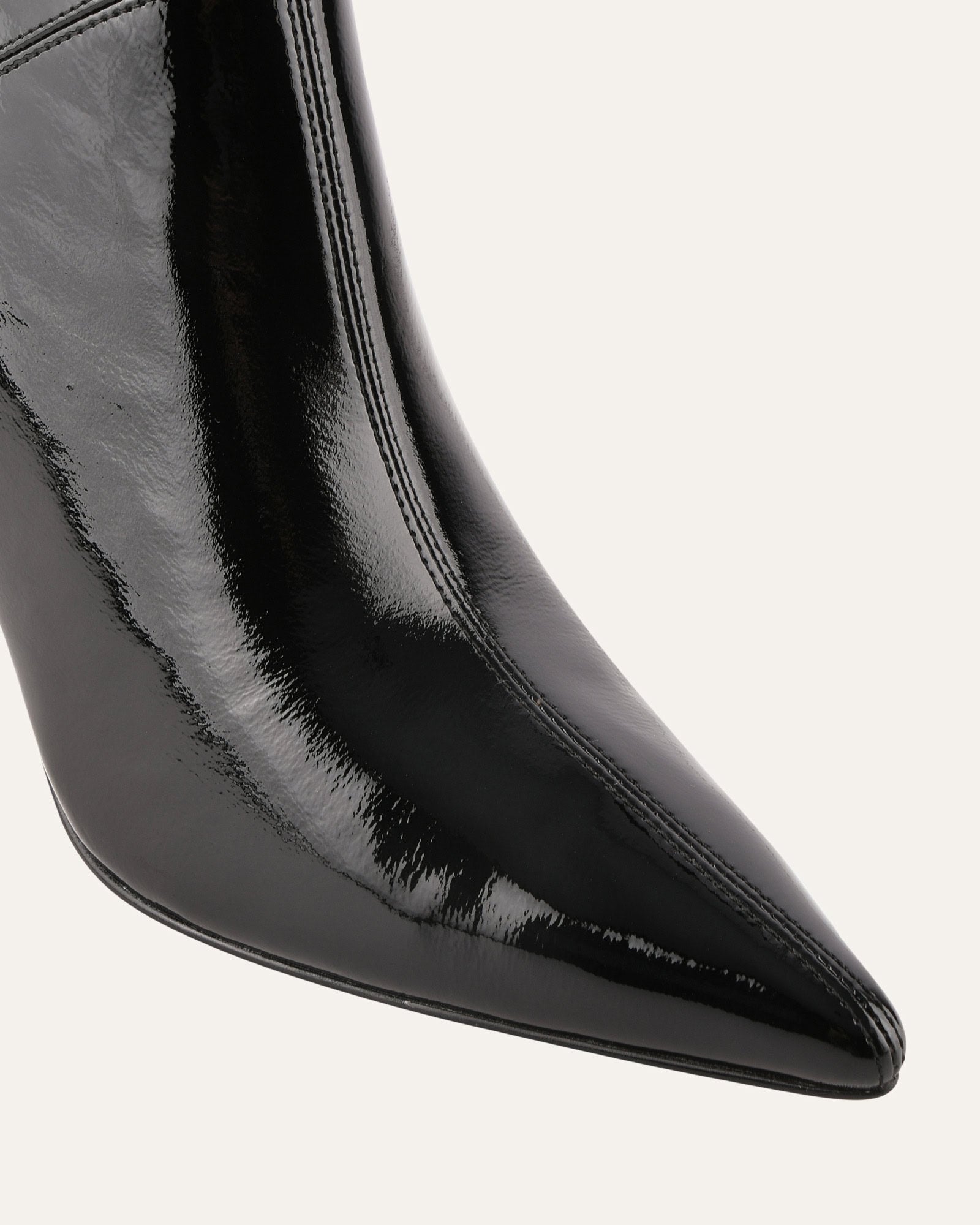 AMARI HIGH ANKLE BOOTS BLACK CRINKLE PATENT image