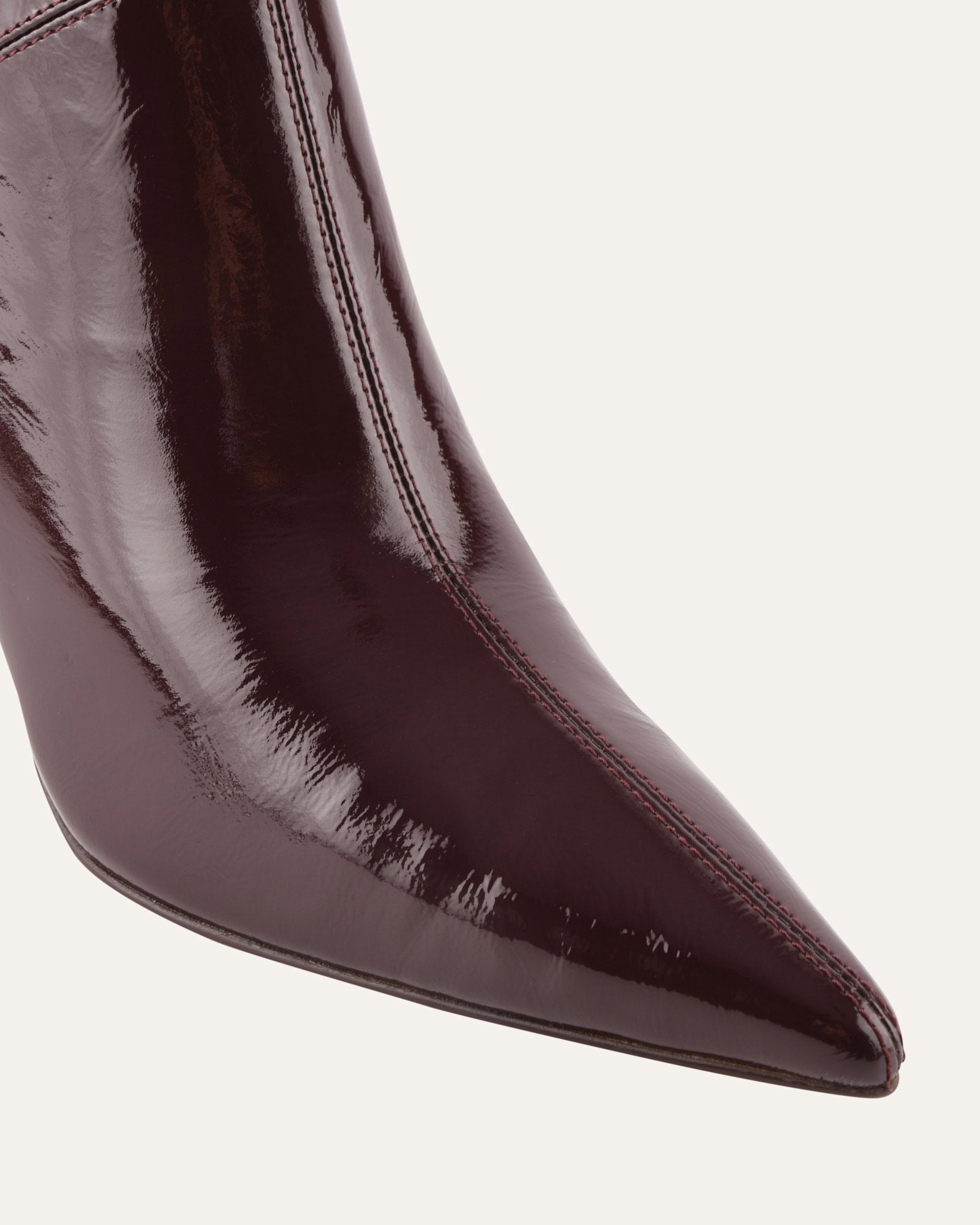 AMARI HIGH ANKLE BOOTS MERLOT CRINKLE PATENT image
