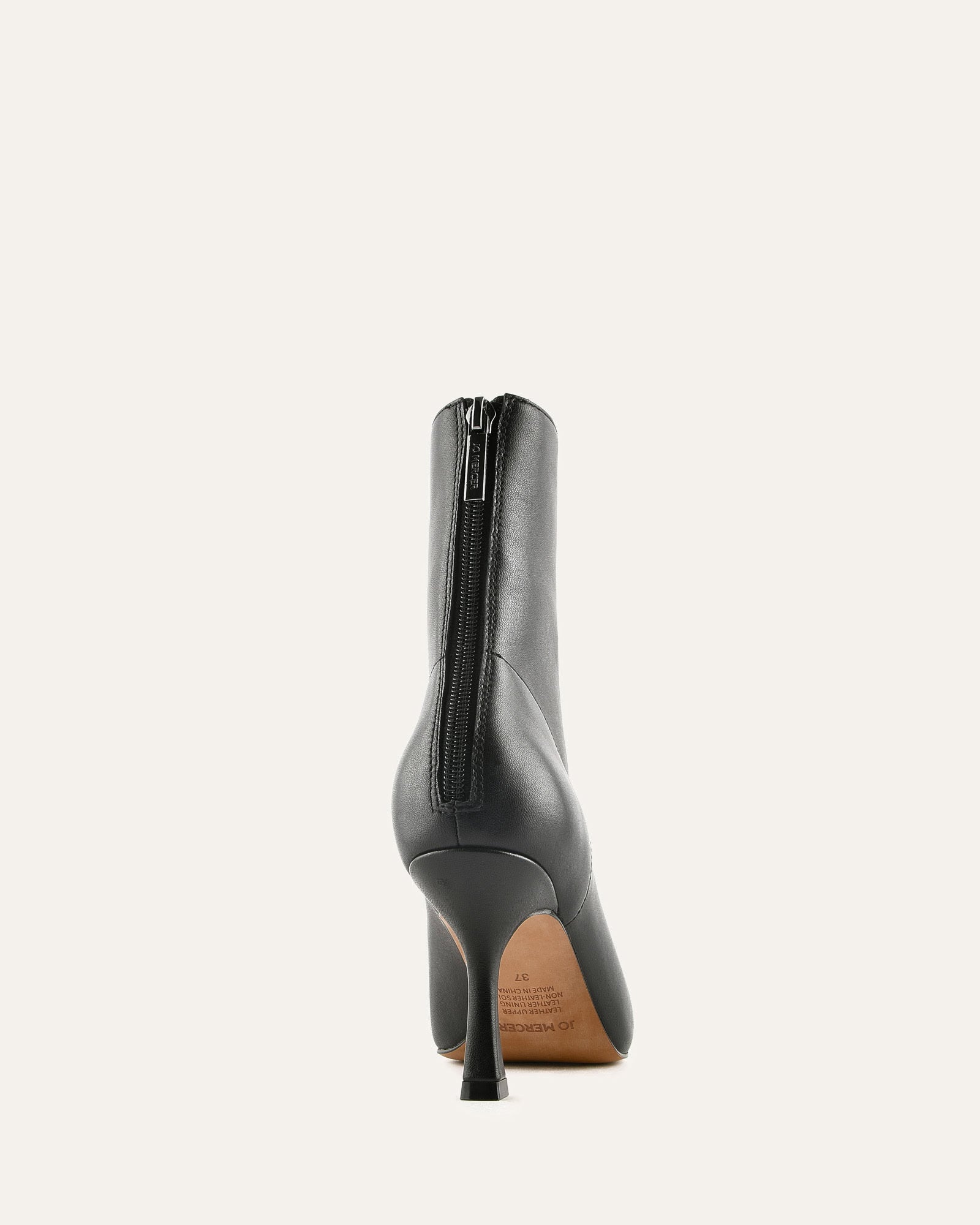 ANDIE MID ANKLE BOOTS BLACK LEATHER image