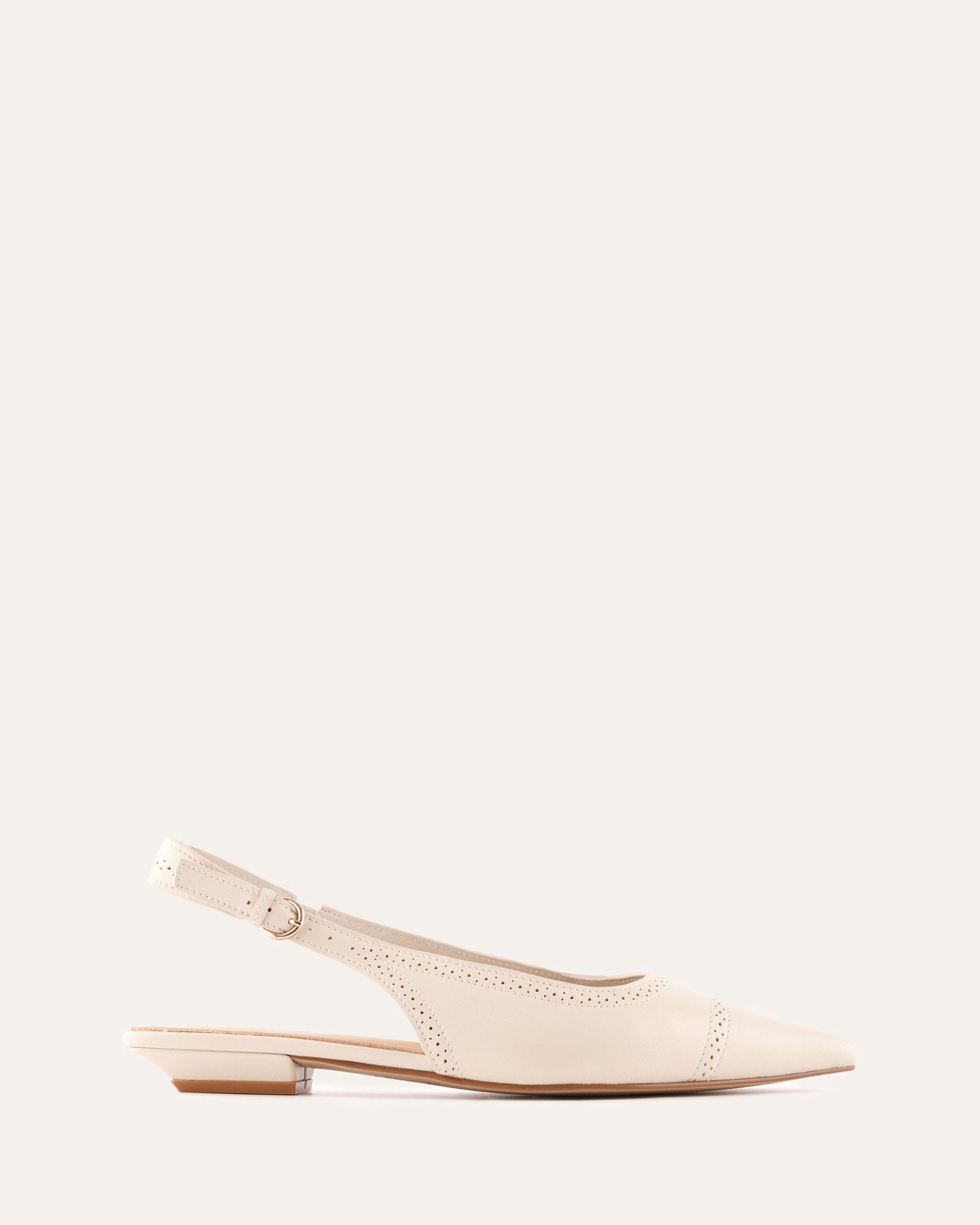 ANWAR DRESS FLATS OFF WHITE LEATHER image