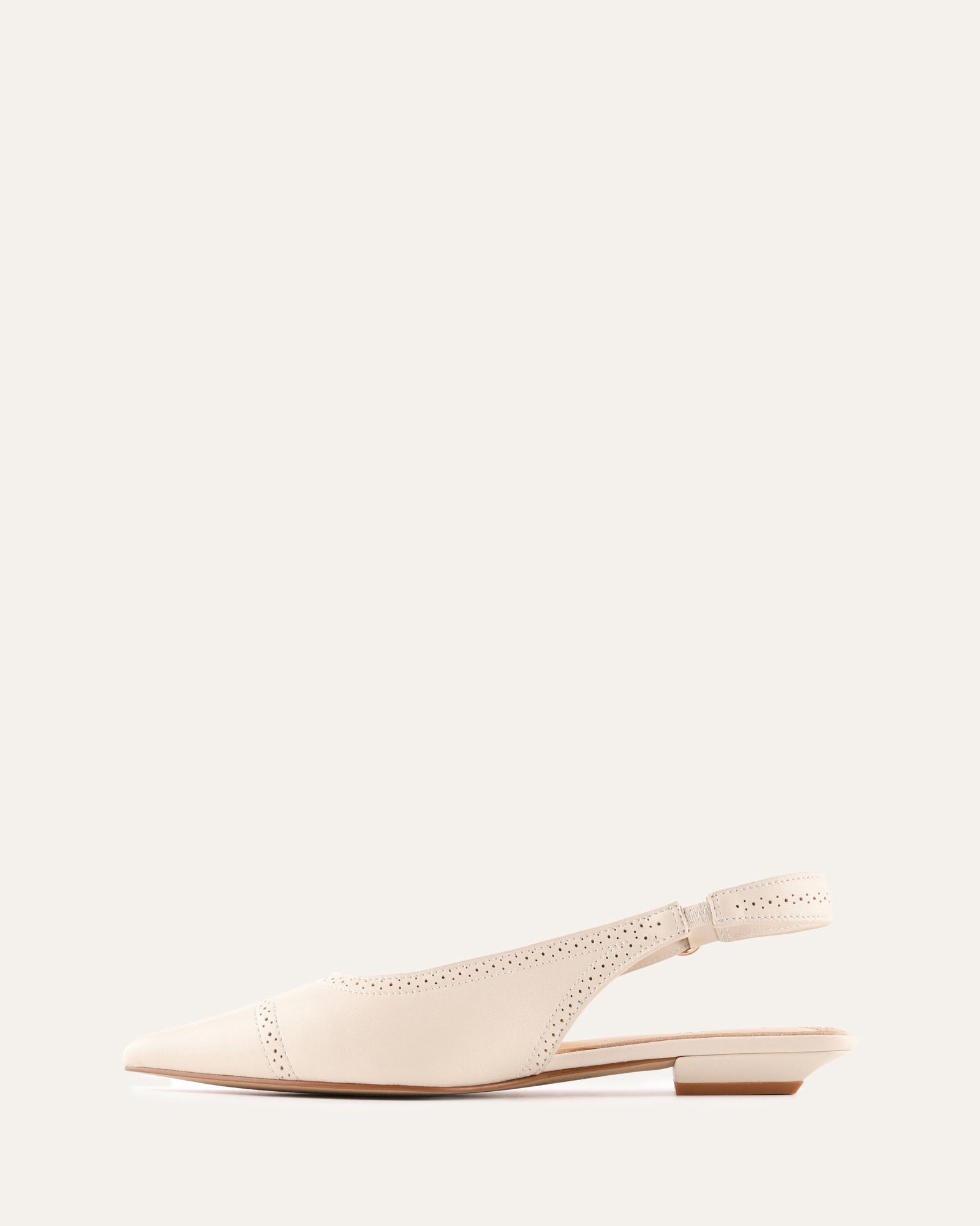ANWAR DRESS FLATS OFF WHITE LEATHER image