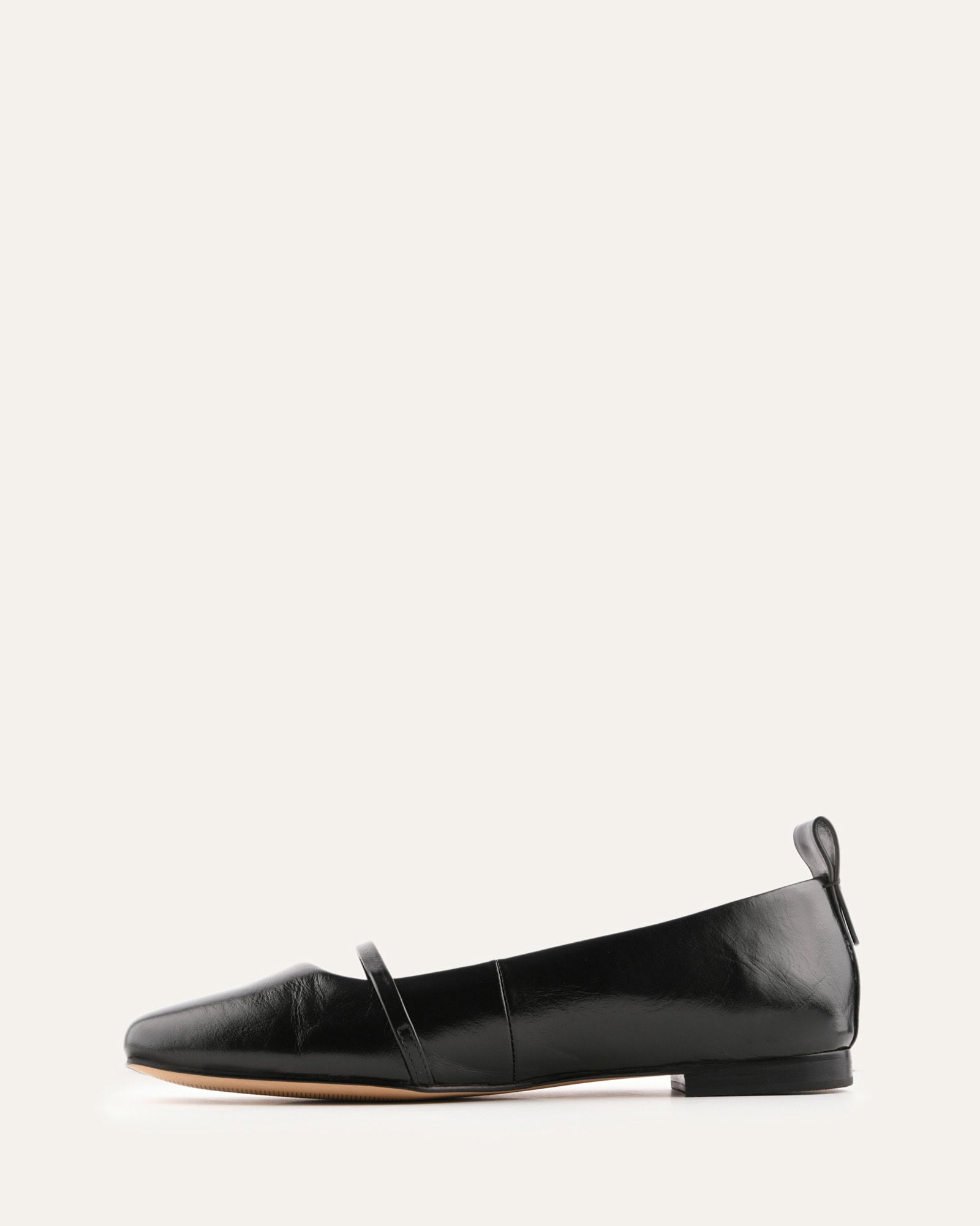 ARDEN DRESS FLATS BLACK LEATHER image