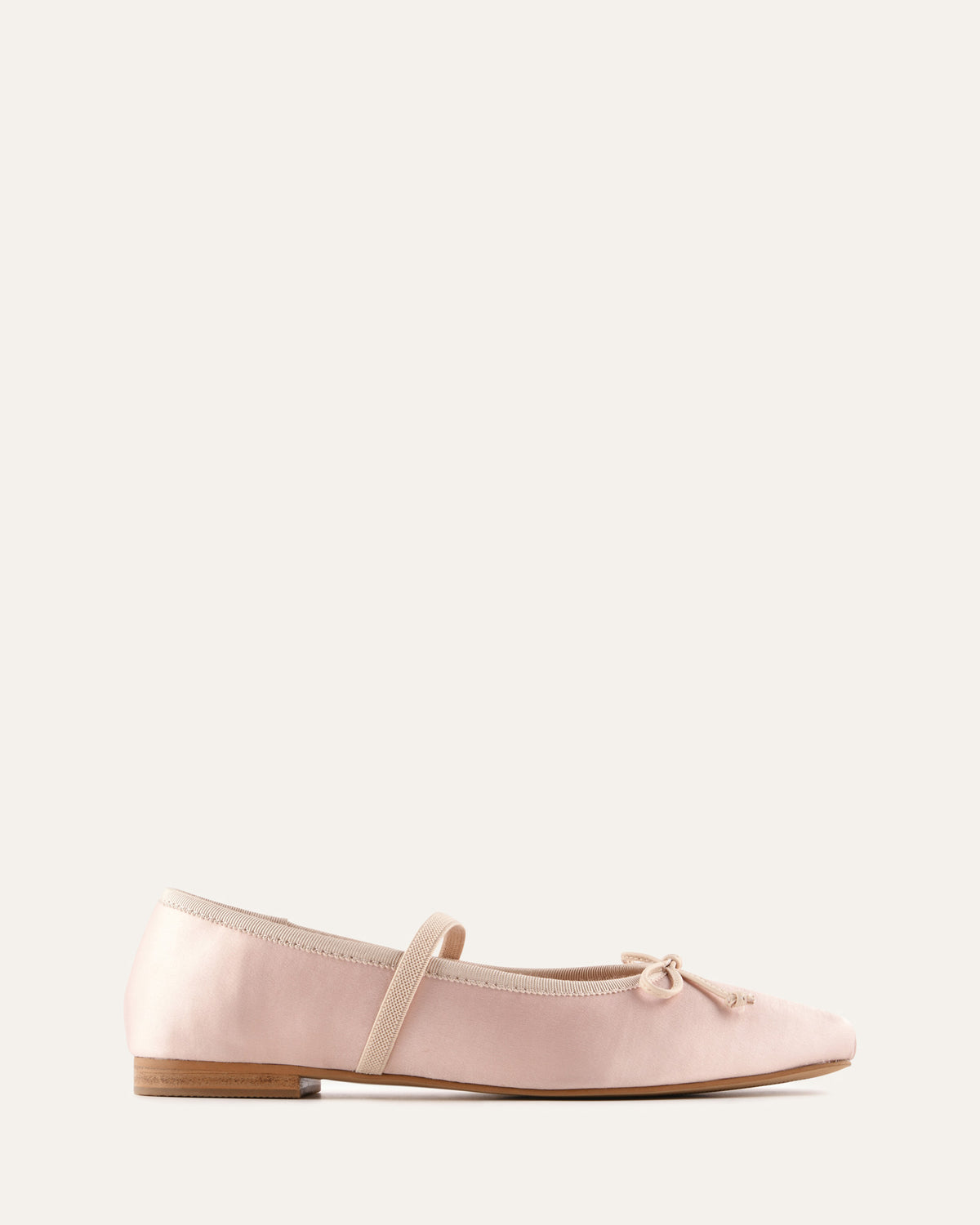 ASHA DRESS FLATS BLUSH SATIN