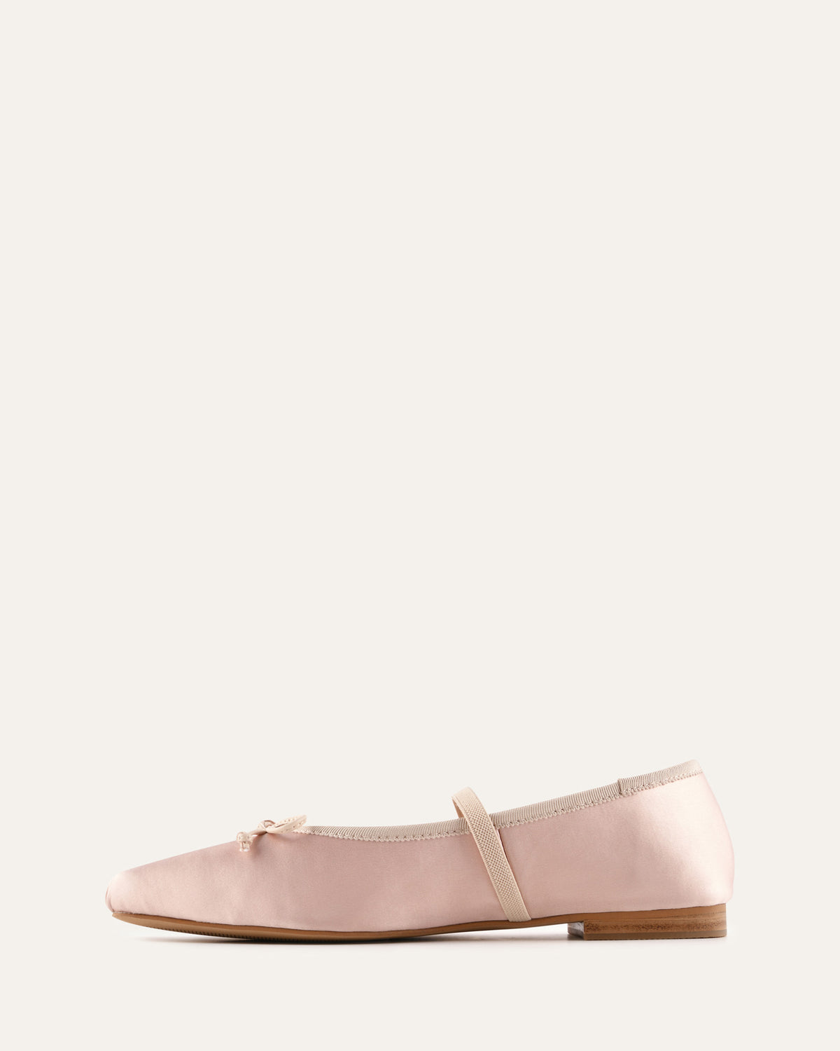 ASHA DRESS FLATS BLUSH SATIN