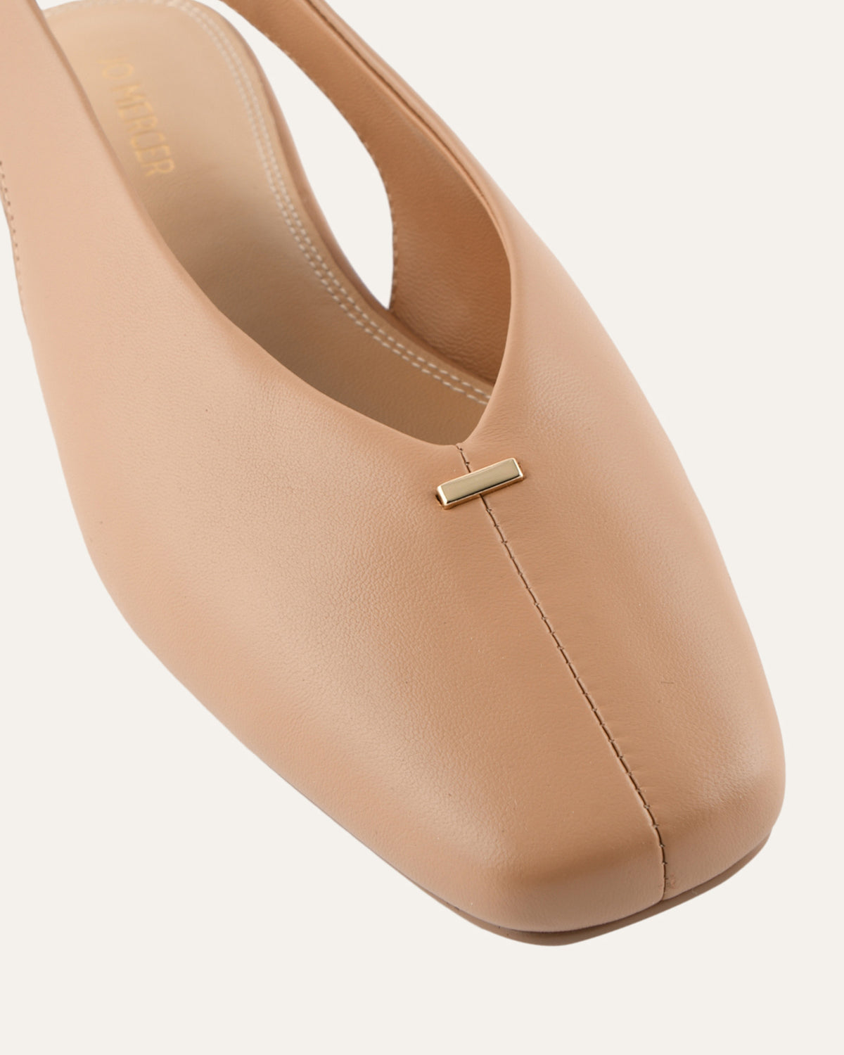 ASHLEE DRESS FLATS TAN LEATHER