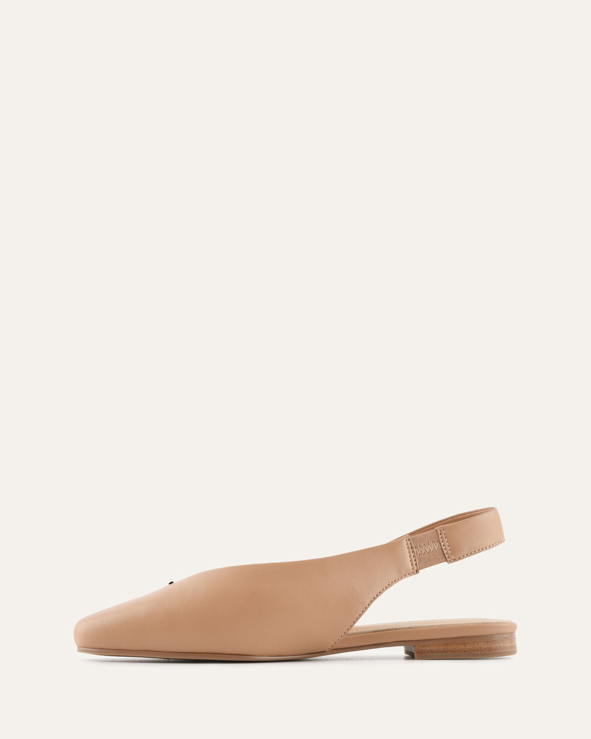 ASHLEE DRESS FLATS TAN LEATHER