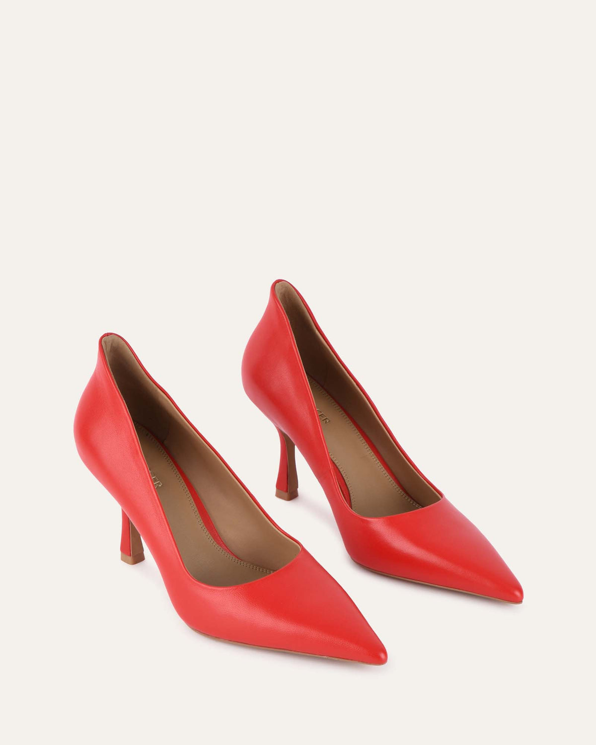 ASPIRE HIGH HEELS RED LEATHER