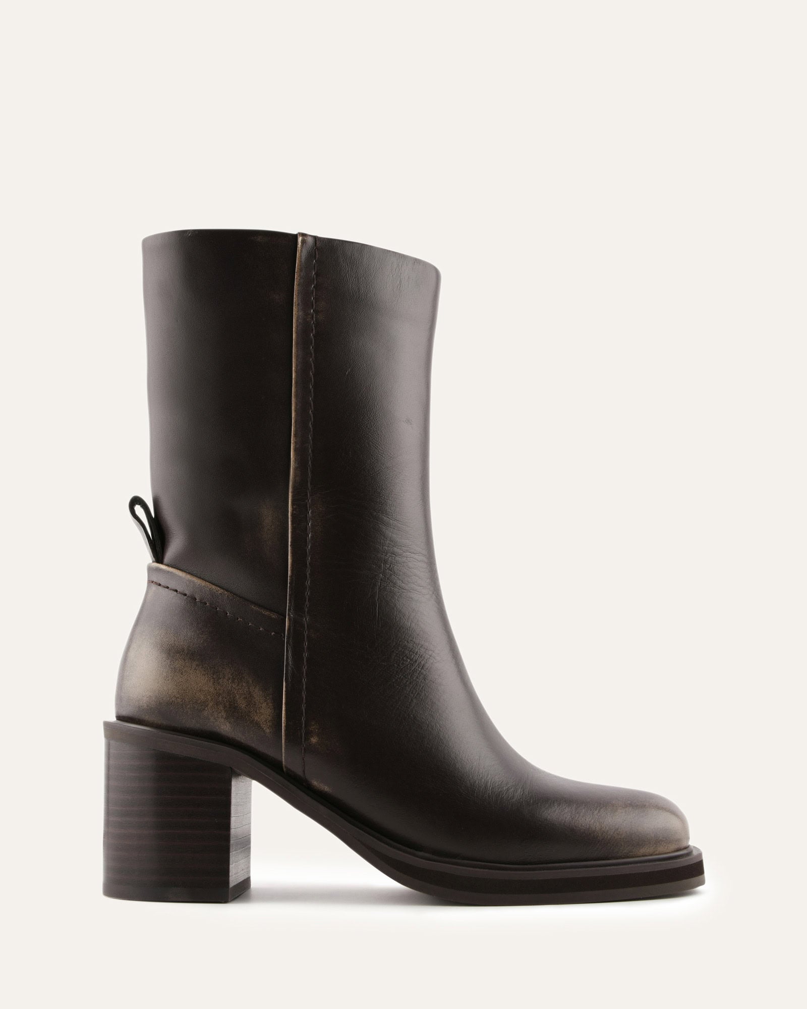 ATTICUS CALF BOOTS BROWN LEATHER image