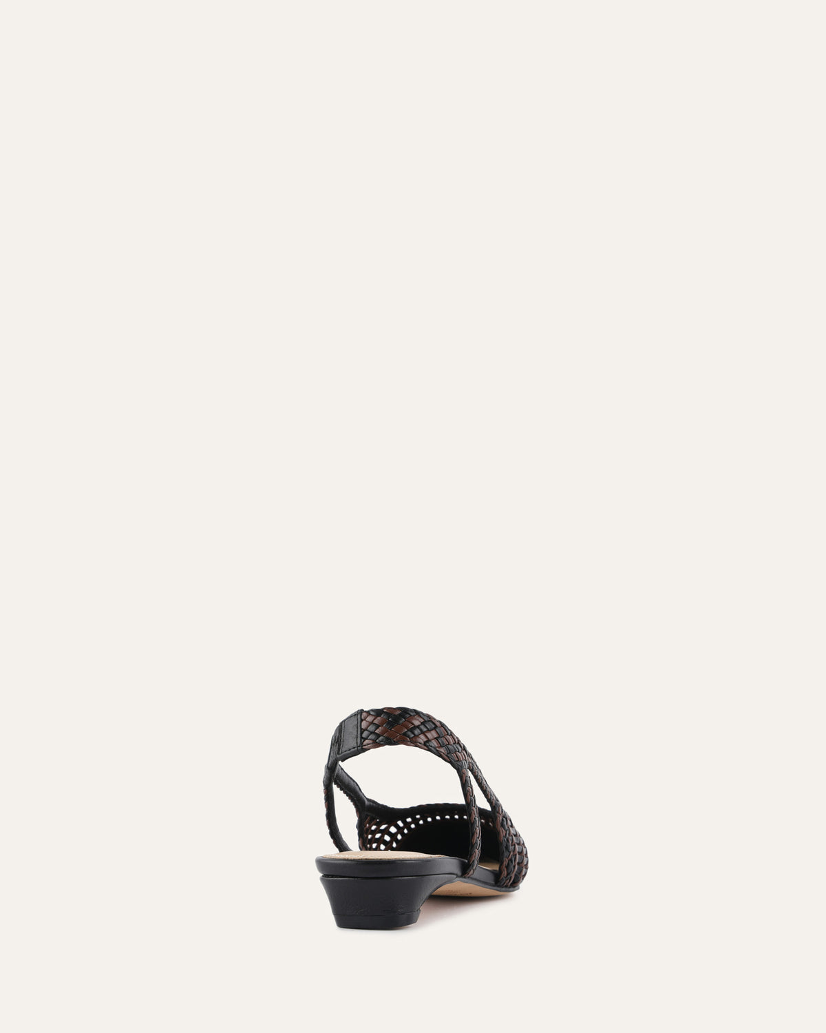 AUBREY DRESS FLATS BLACK/PECAN LEATHER