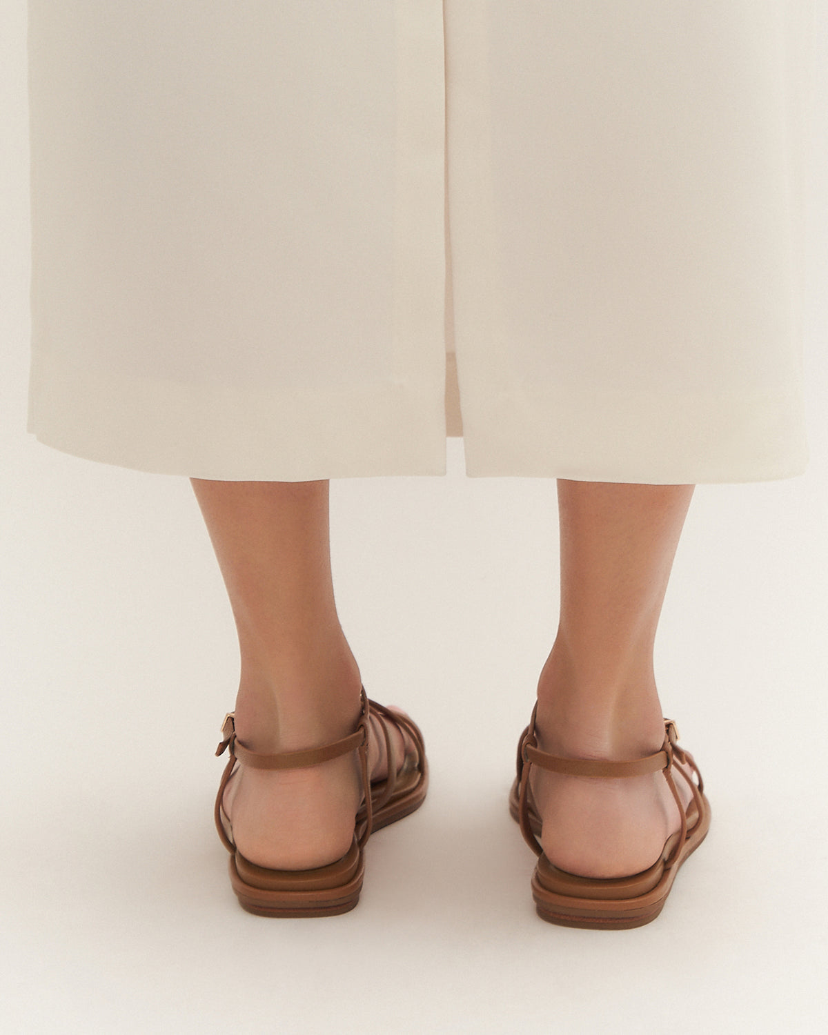 AVEN FLAT SANDALS TUSCAN TAN LEATHER