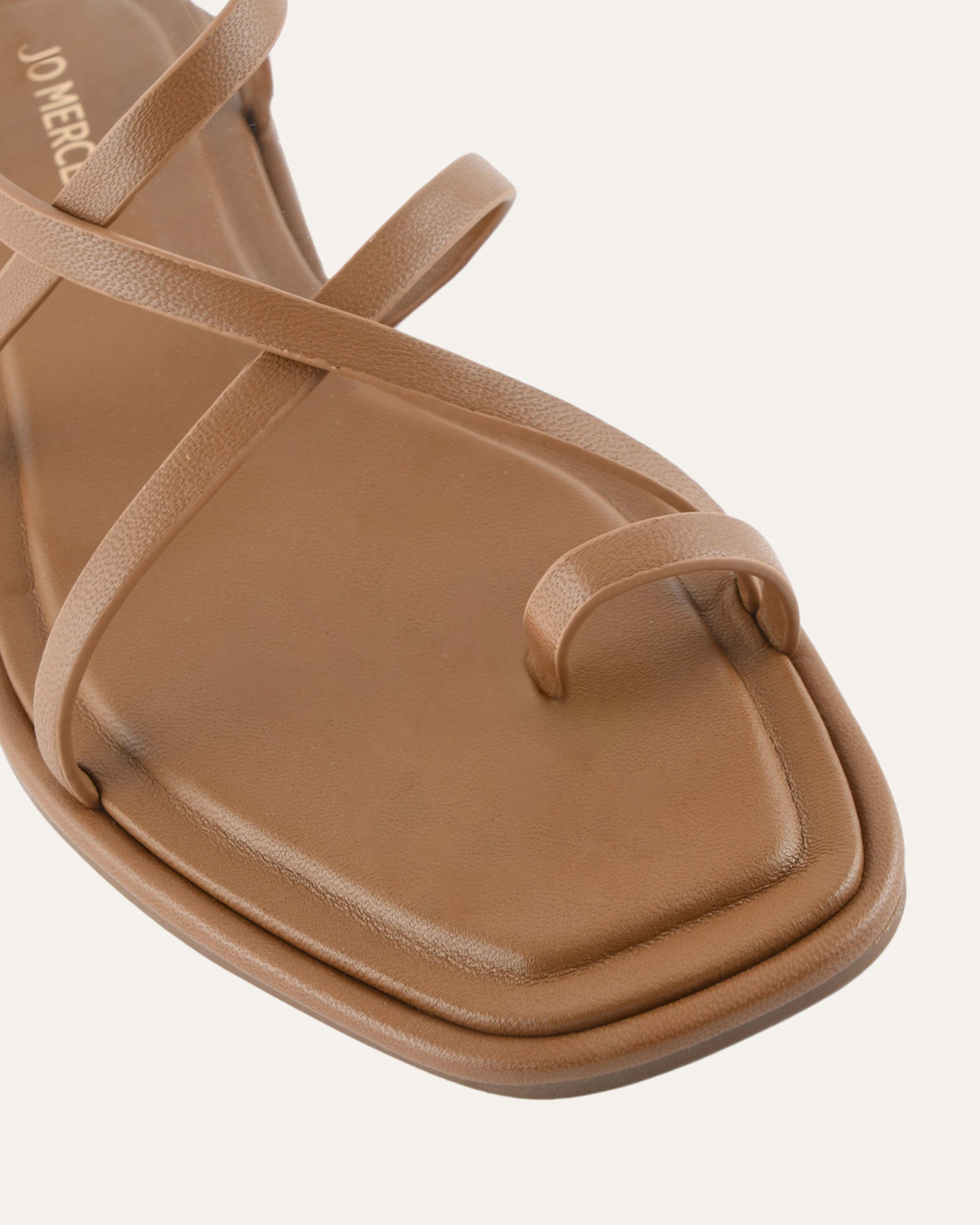 AVEN FLAT SANDALS TUSCAN TAN LEATHER image