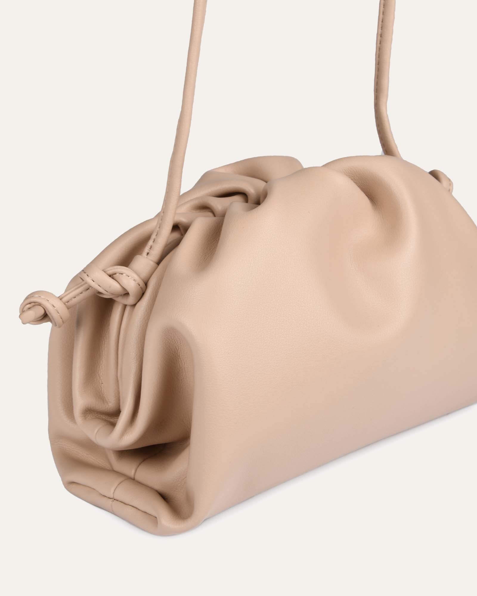 Beige leather crossbody Clearance