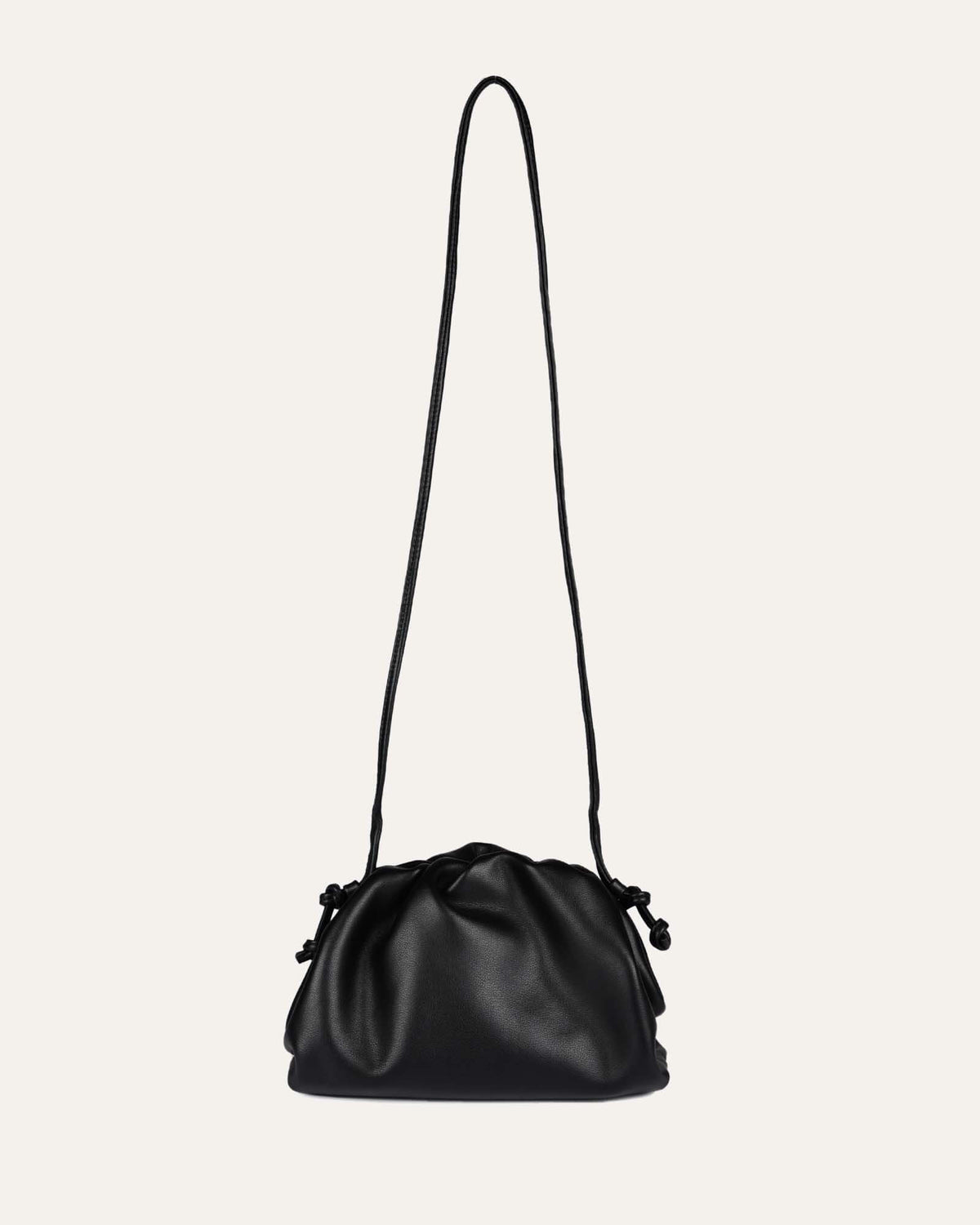 BAMBIE CROSS BODY BAG BLACK LEATHER