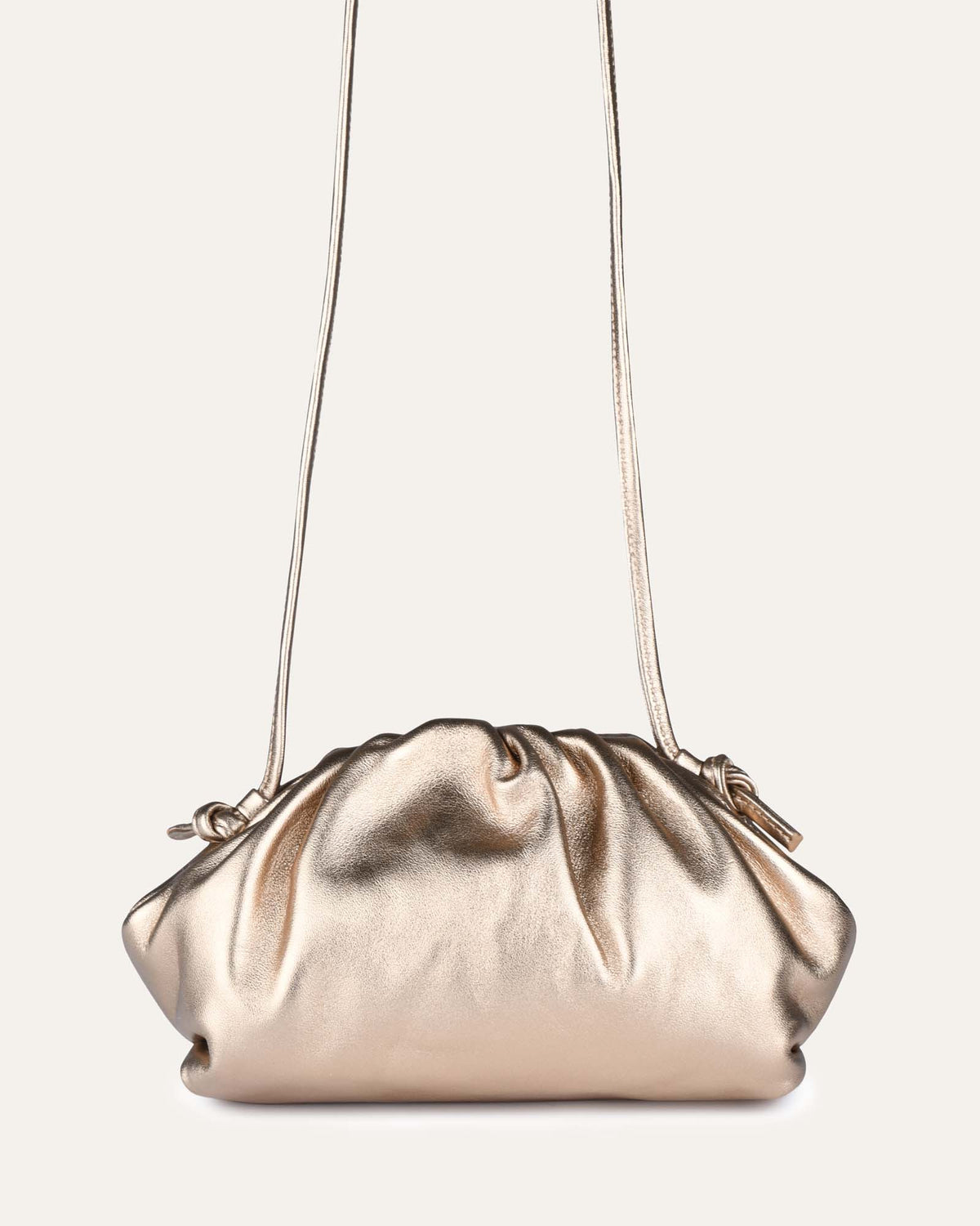 BAMBIE CROSS BODY BAG GOLD LEATHER