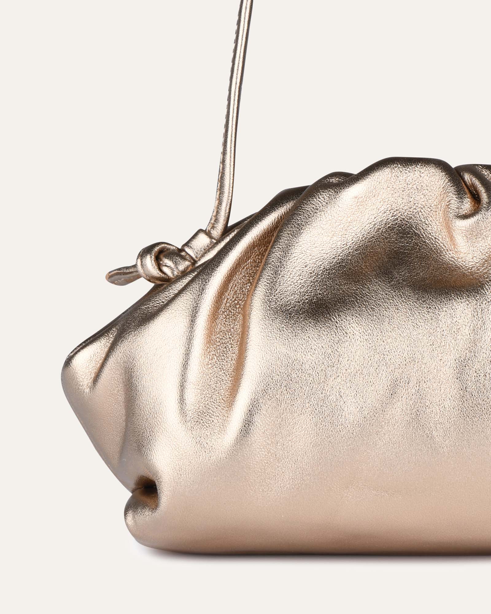 BAMBIE CROSS BODY BAG GOLD LEATHER image