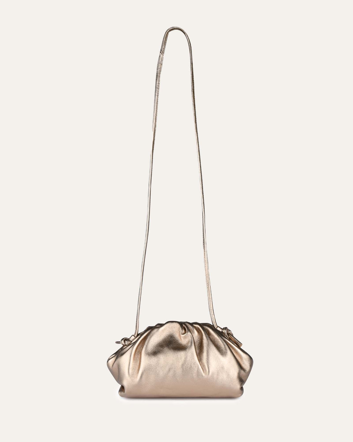 BAMBIE CROSS BODY BAG GOLD LEATHER