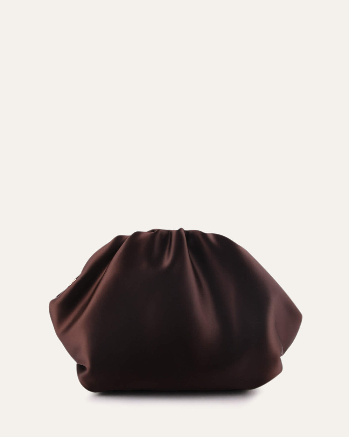 BAMBINI CLUTCH BAG BITTER CHOC SATIN