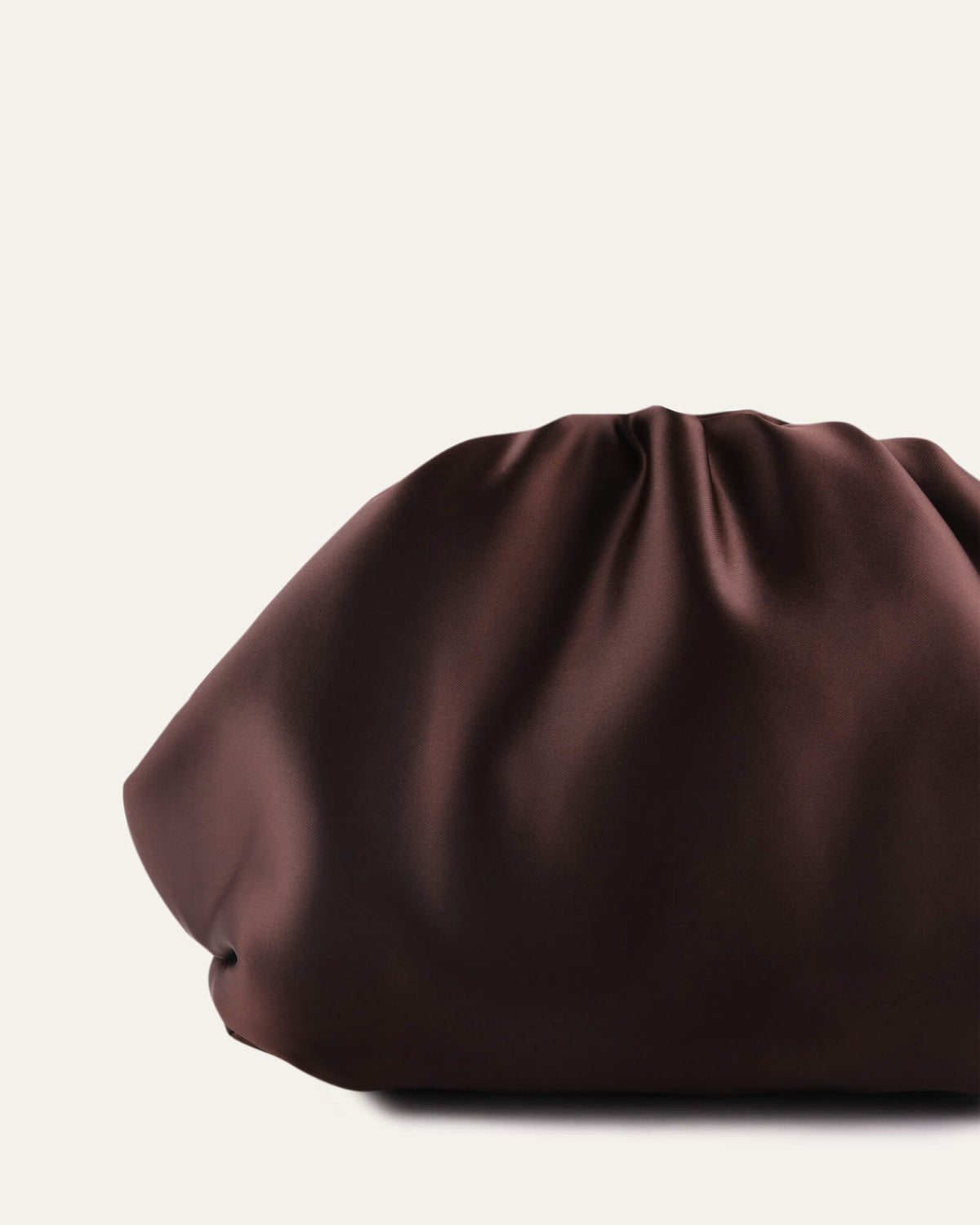 BAMBINI CLUTCH BAG BITTER CHOC SATIN